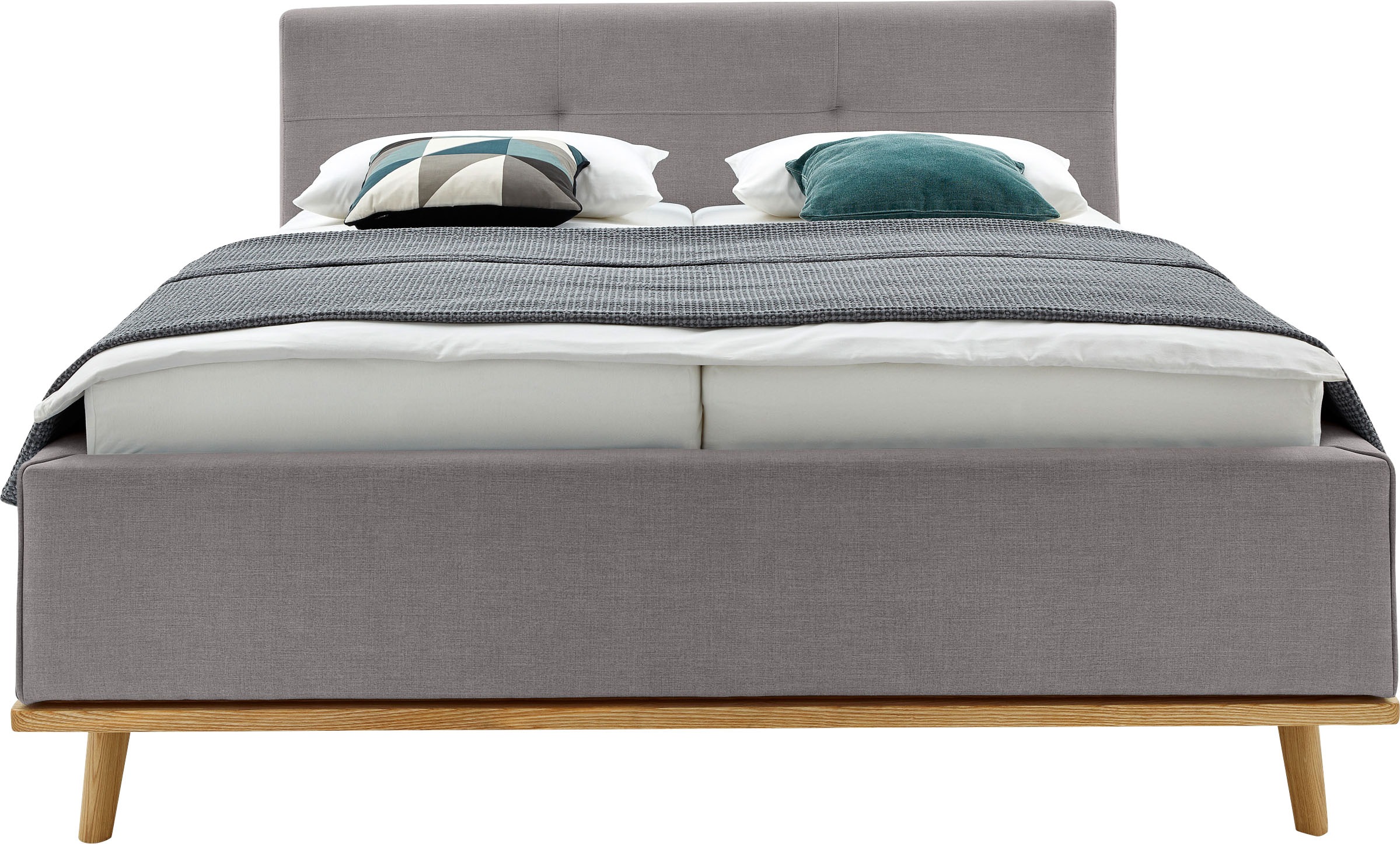 Thumbnail - Musterring Polsterbett "Delphi erhältlich in der Breite 160cm und 180cm" Eicherahmen massiv, Kopfteil mit Steppung