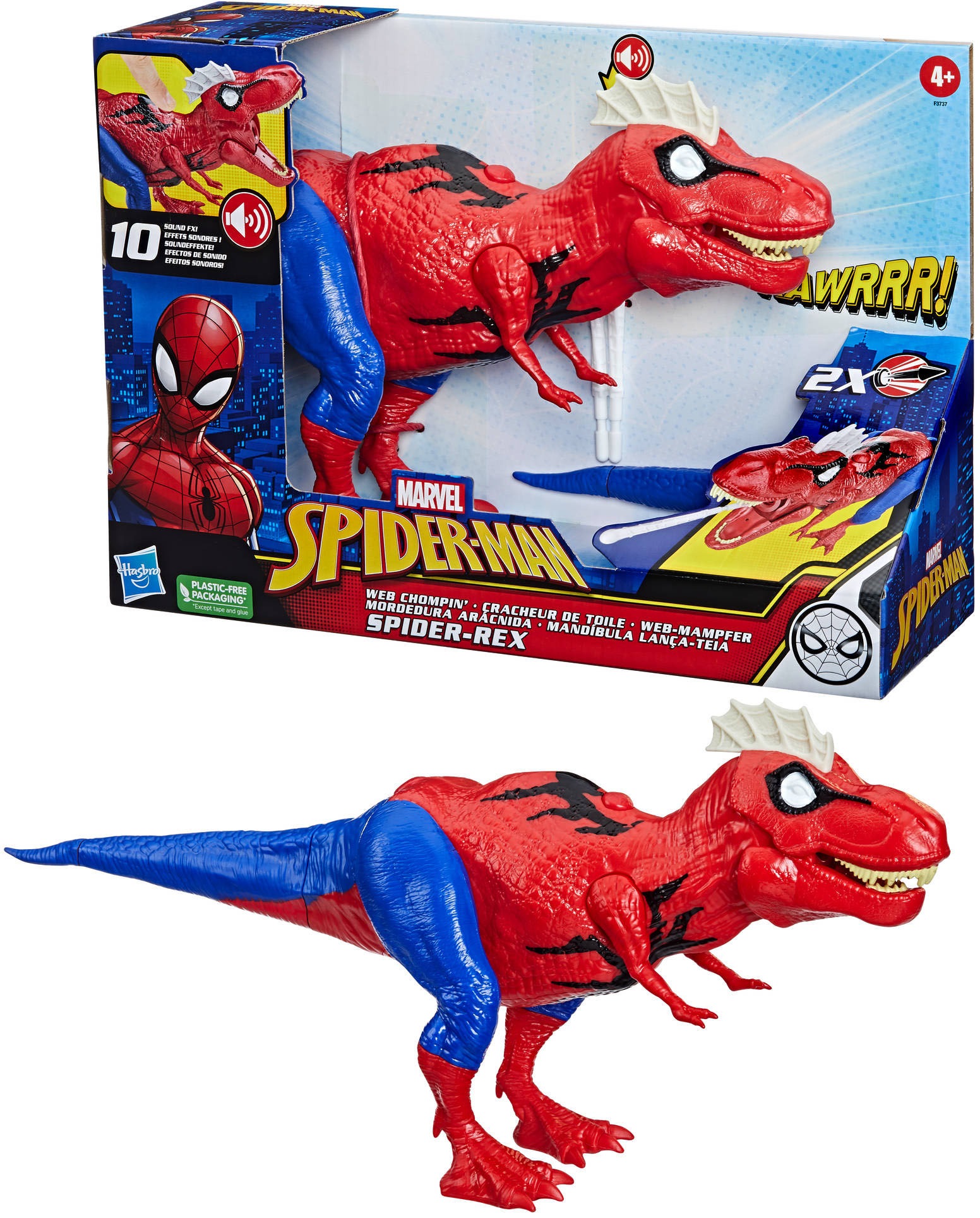 Hasbro Actionfigur »Marvel Spider-Man Web-Mampfer Spider-Rex«, mit Sound und... kaufen
