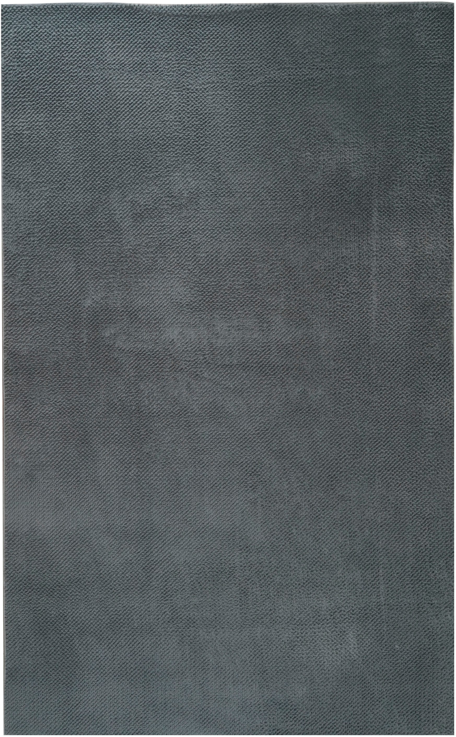 my home Fellteppich »Valeria Rabbit mit Hoch-Tief Effekt, waschbar, Kunstfellteppich« rechteckig 12 mm Höhe Kaninchenfell-Haptik, Uni, weich & kuschelig, Wohnzimmer, Schlafzimmer