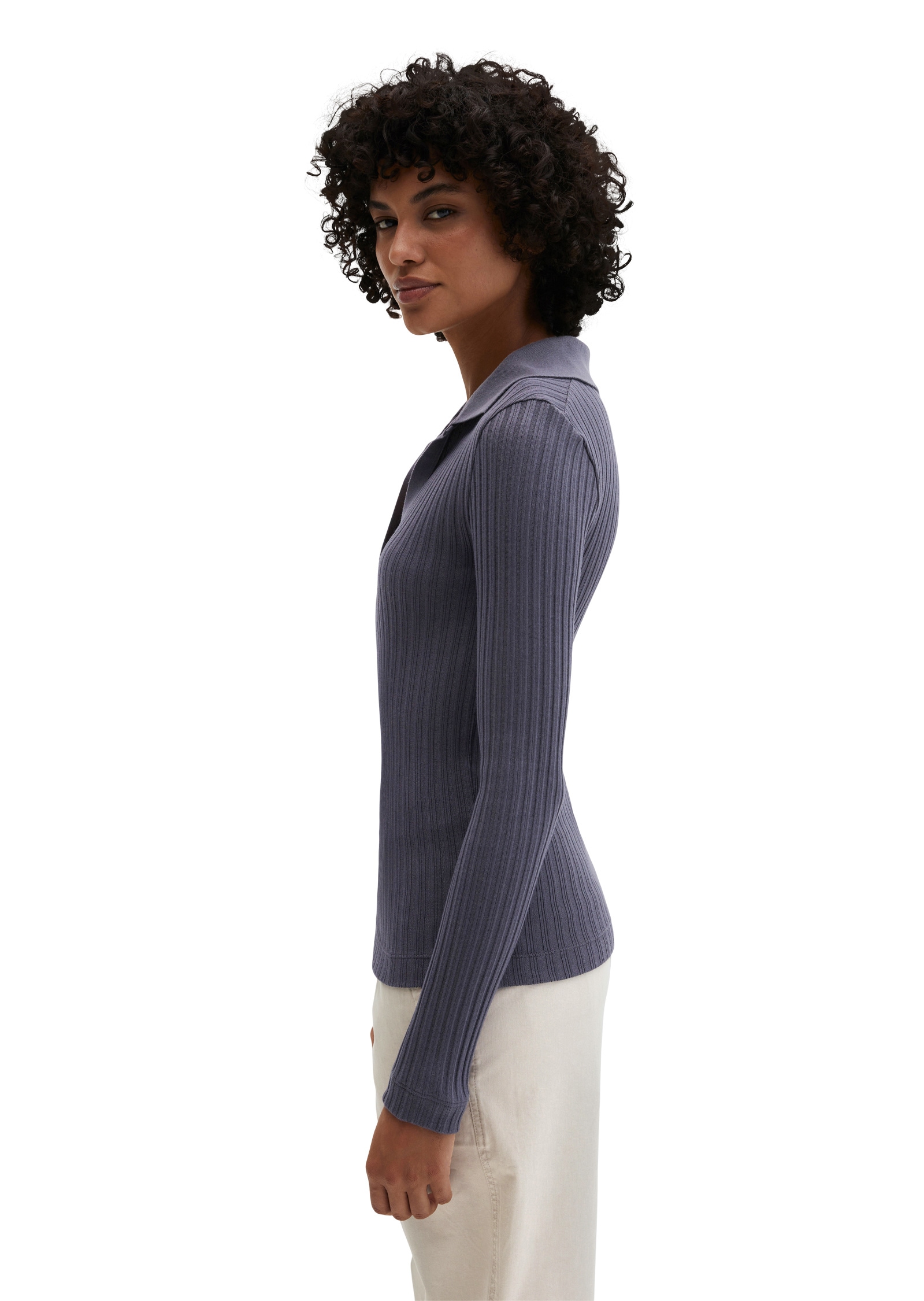 Marc O'Polo Langarm-Poloshirt »mit TENCEL™ Modal«