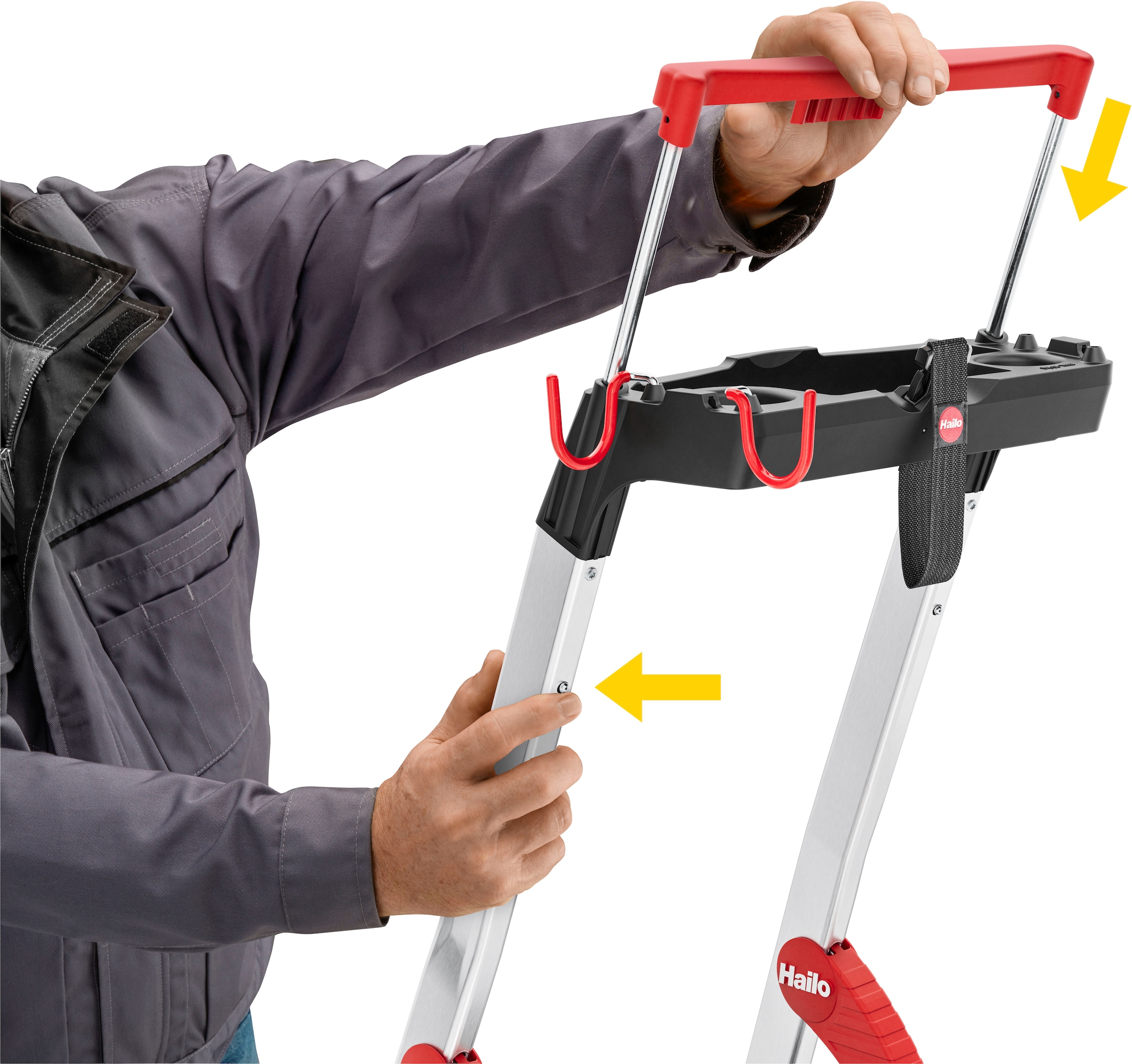 Hailo Stehleiter »L100 TopLine« Alu-Sicherheits-Stehleiter  5 Stufen