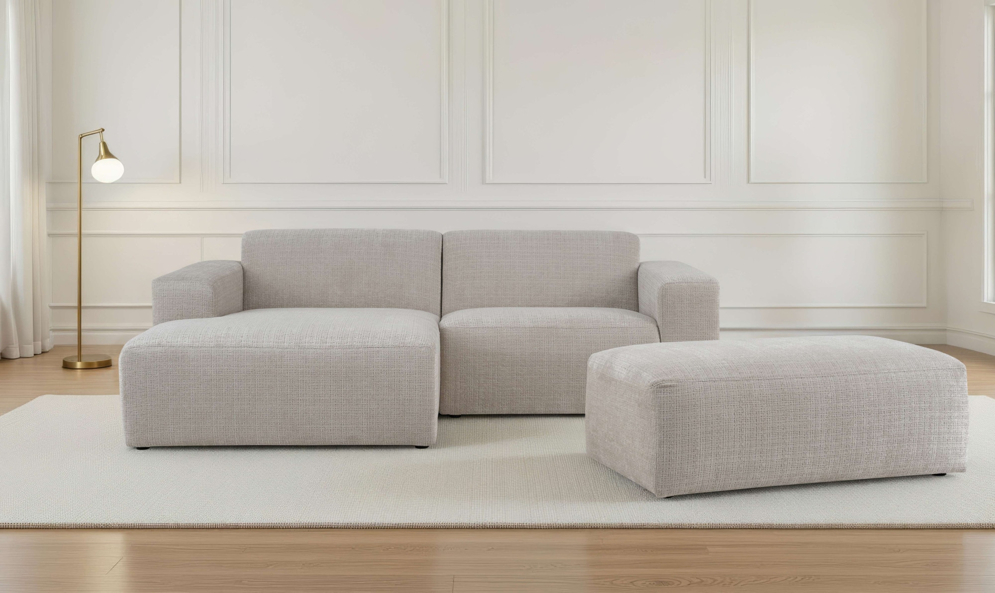 INOSIGN Ecksofa "Koa,228cm, L-Form, Modulsofa, Webstoff, Cord, Struktur, Ch günstig online kaufen