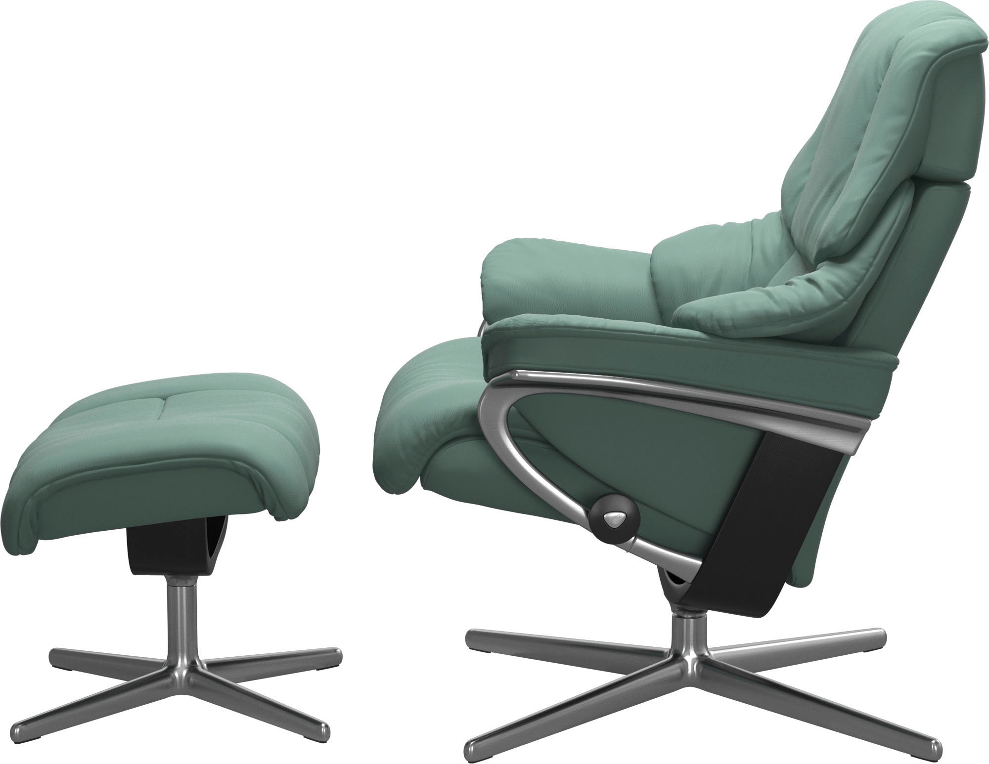 Stressless® Fußhocker »Reno«, mit Cross Base, Größe S, M & L, Holzakzent Schwarz