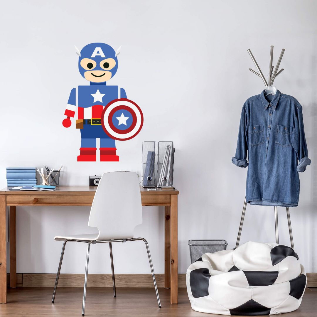 Wall-Art Wandtattoo »Spielfigur Held Captain | kaufen St.) America«, (1 BAUR