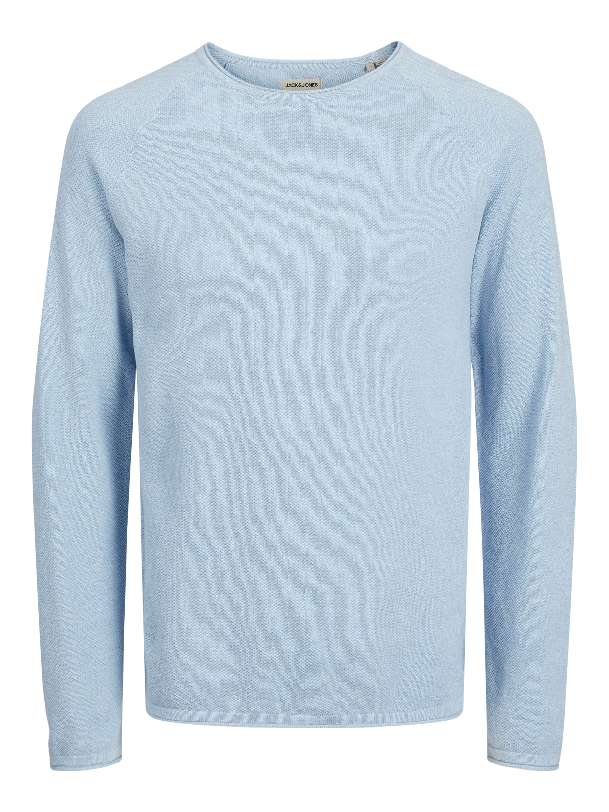 Jack & Jones Rundhalspullover "JJEHILL KNIT CREW NECK NOOS", aus Strukturst günstig online kaufen