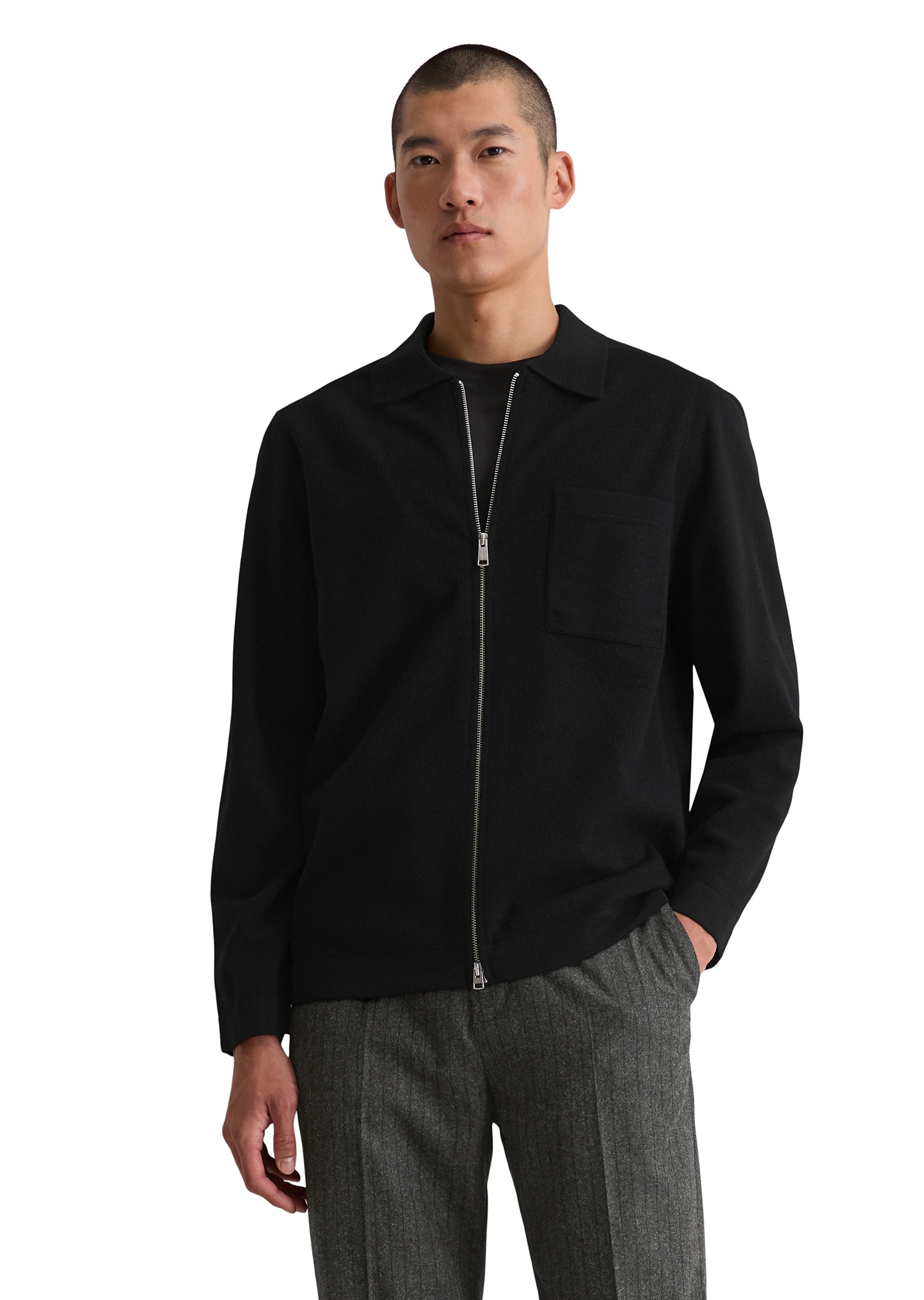 Marc OPolo Cardigan "in kompakter Boiled Wool Optik" günstig online kaufen