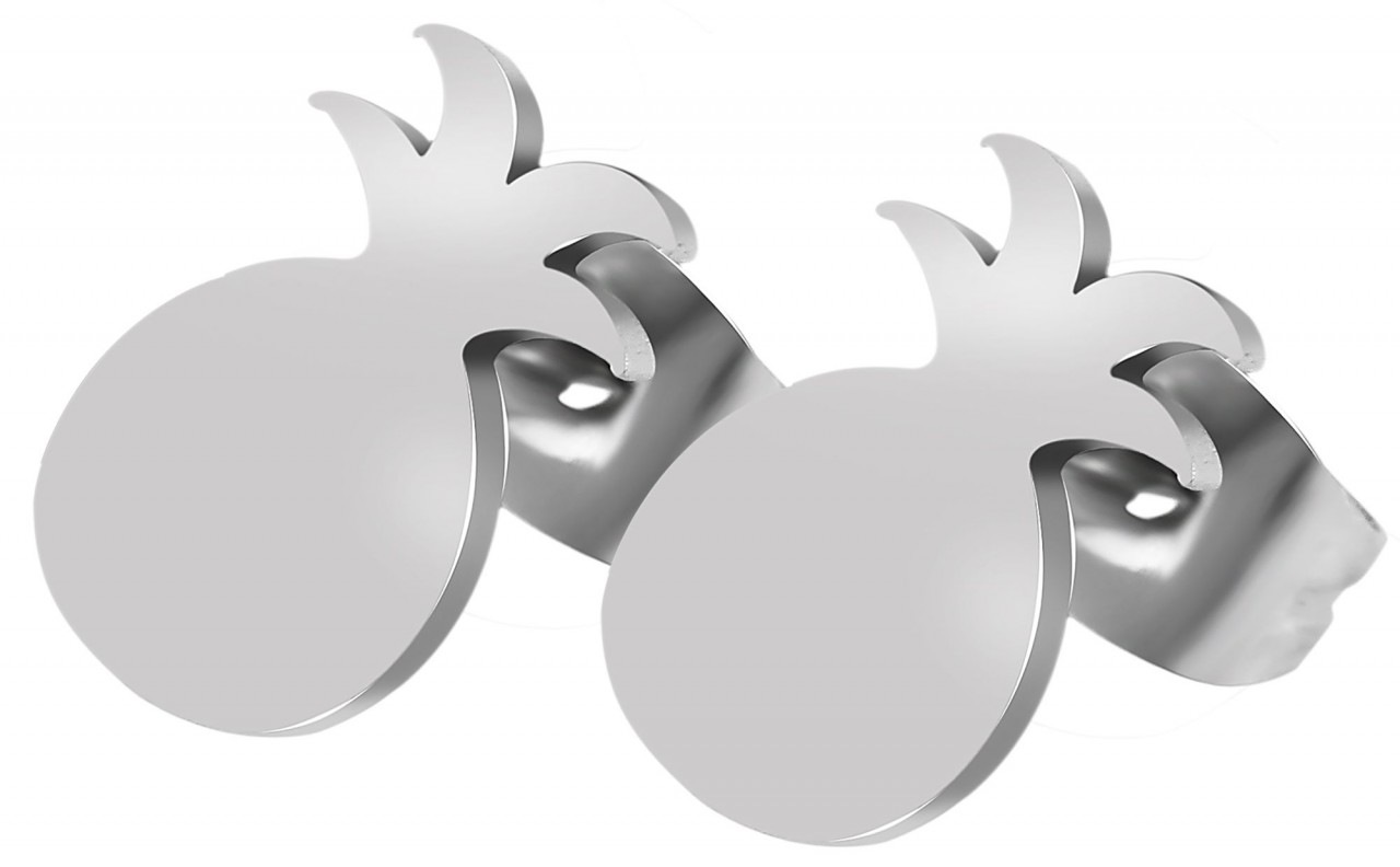 Adelia´s Paar Ohrhänger »Unisex Ohrstecker aus poliertem Edelstahl«