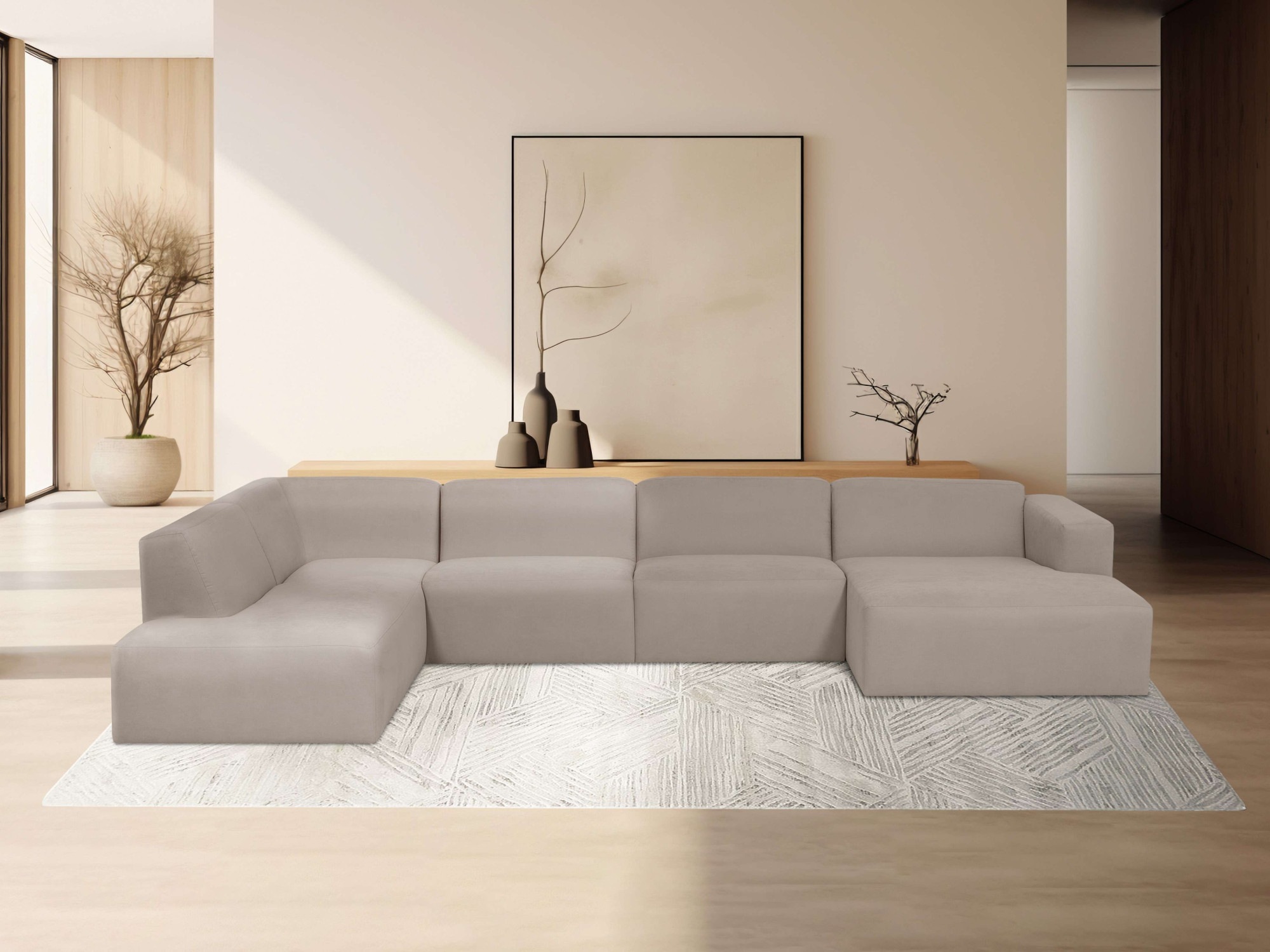 OTTO home Wohnlandschaft "Kelani" mit dekorativer Knopfsteppung an den Arml günstig online kaufen