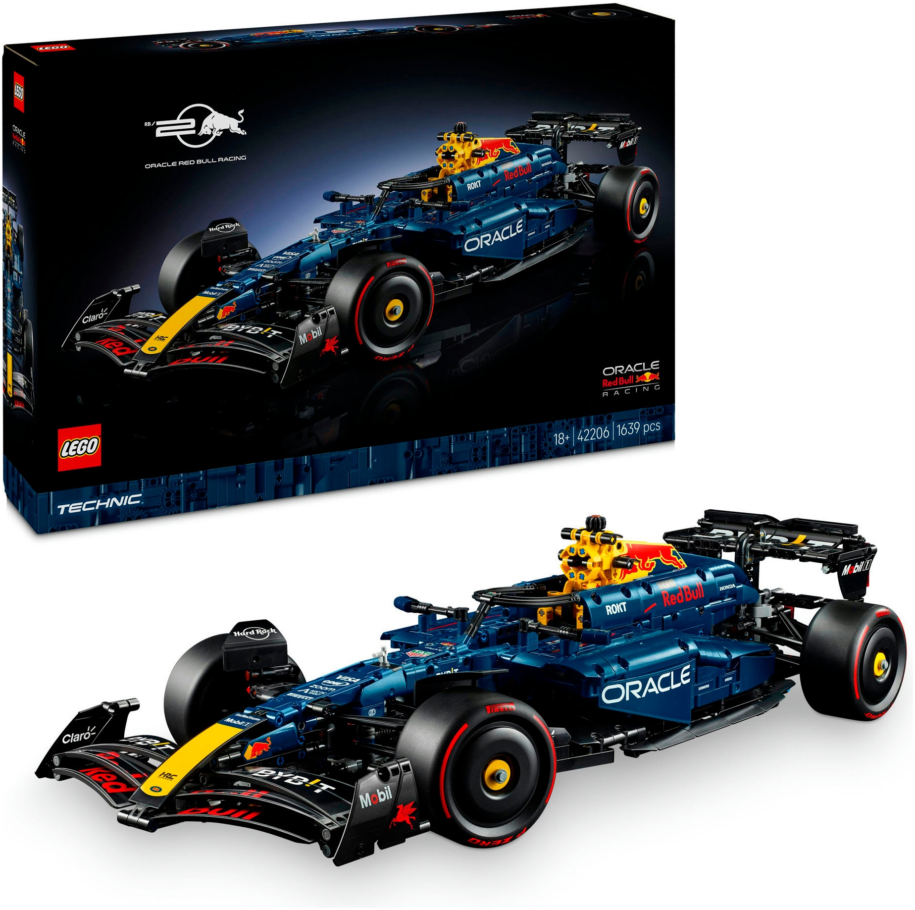 LEGO Damen Konstruktionsspielsteine "Oracle Red Bull Racing RB20 F1 Rennauto (42206), LEGO Technic", bunt, Kunststoff, Spielbausteine, Made in Europe