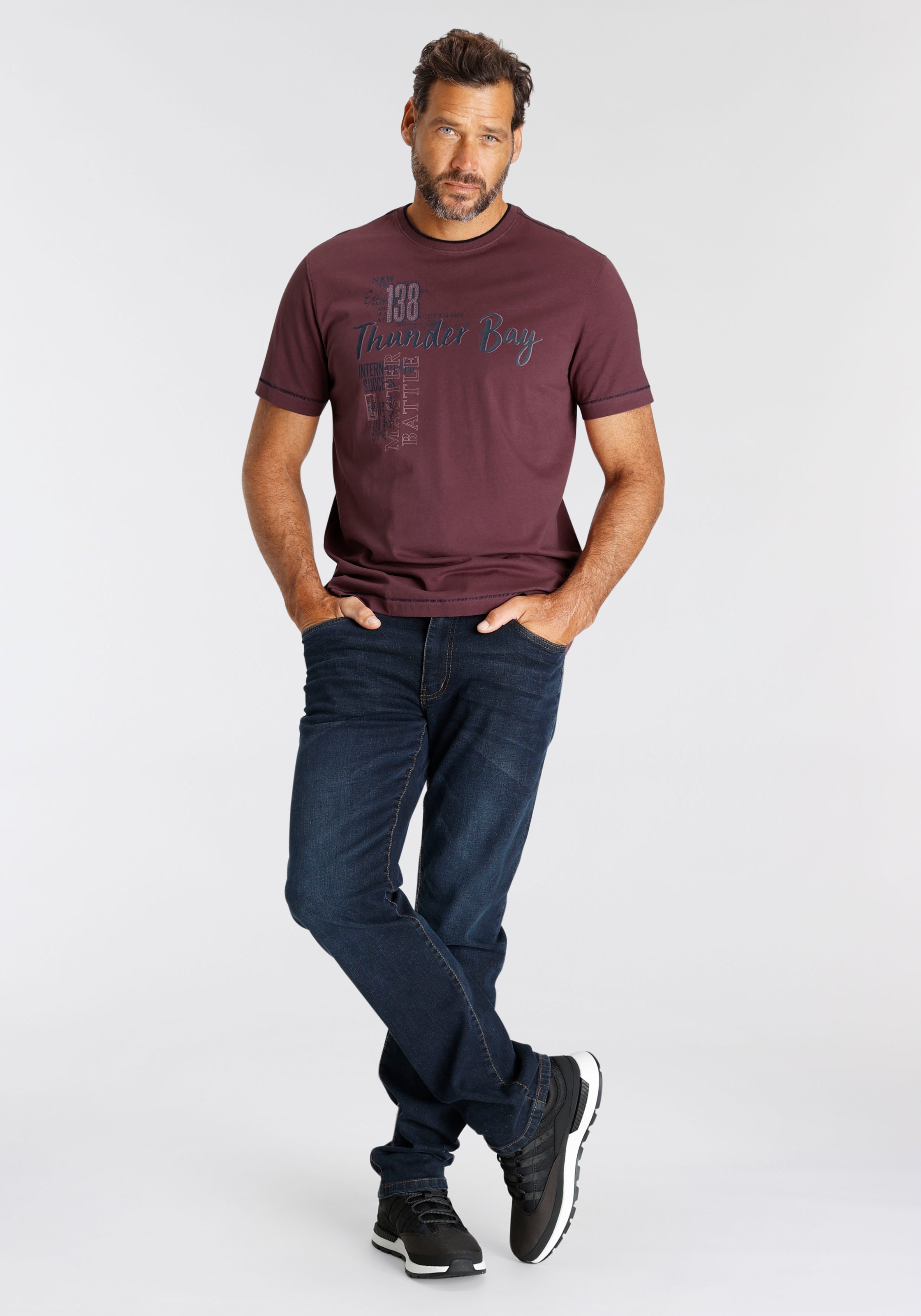 Man's World T-Shirt Berry Size S 3
