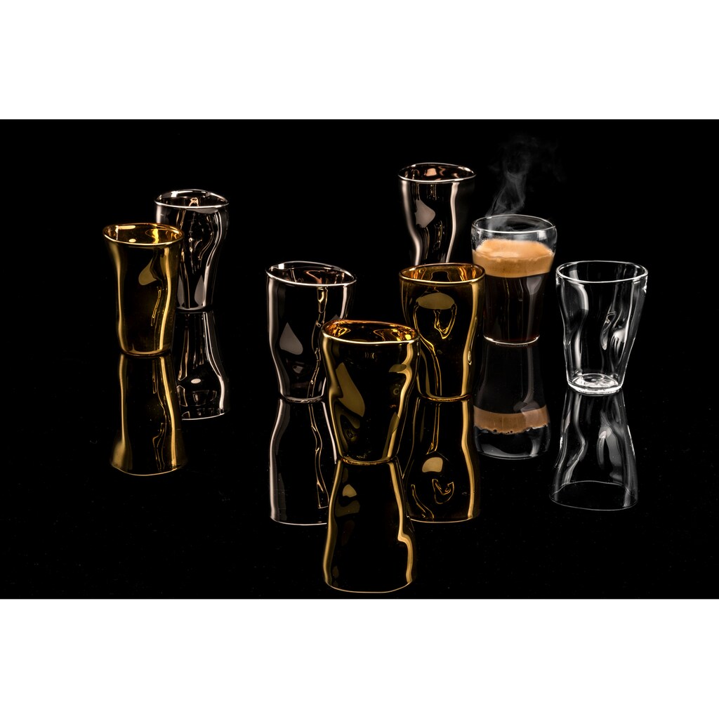 Eisch Espressoglas »UNIK«, (Set, 4 tlg., 4 Espressogläser in Geschenkröhre), Espressoglas, 4-teilig, 100 ml