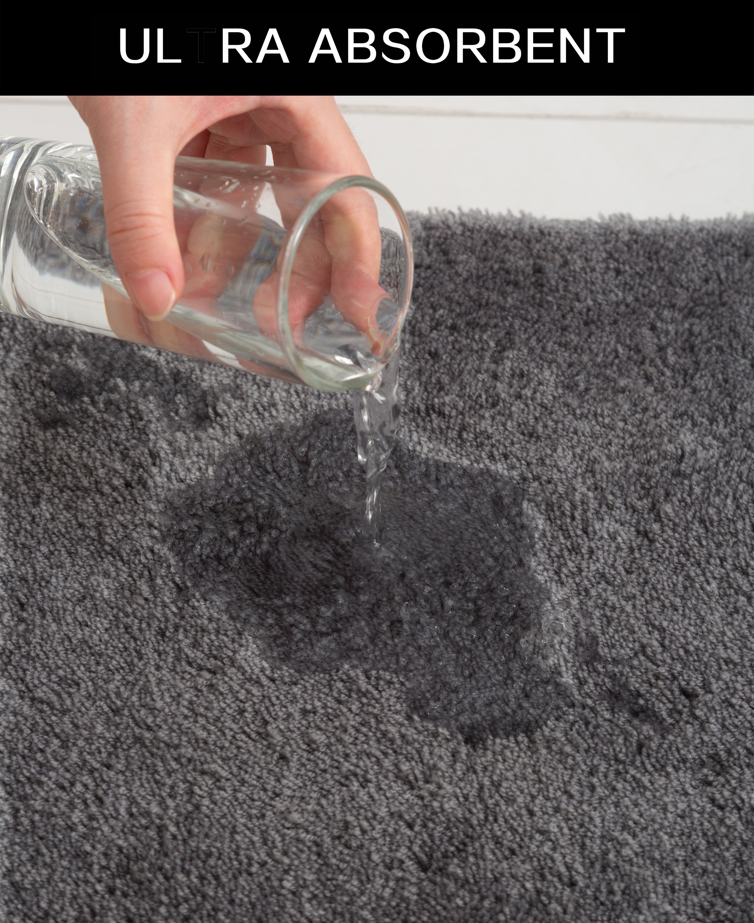 my home Badematte »Merida Kurzflor, Badteppich, Badvorleger, Badezimmer Teppich«, rutschhemmend beschichtet, fußbodenheizungsgeeignet-schnell trocknend-strapazierfähig, Badematten, Uni Farben, als halbrund und rechteckig erhältlich