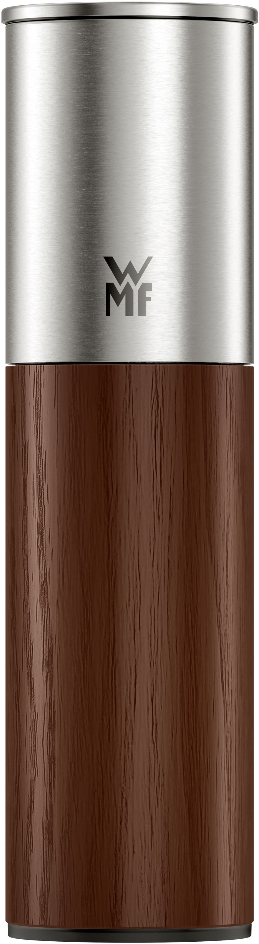 WMF Gewürzmühle "Nature Pro Edelstahl", B:6,3cm H:21,5cm T:6,3cm Ø:6,3cmedelstahl, braun, Küchenmühlen, Keramikmahlwerk, einstellbarer Mahlgrad,