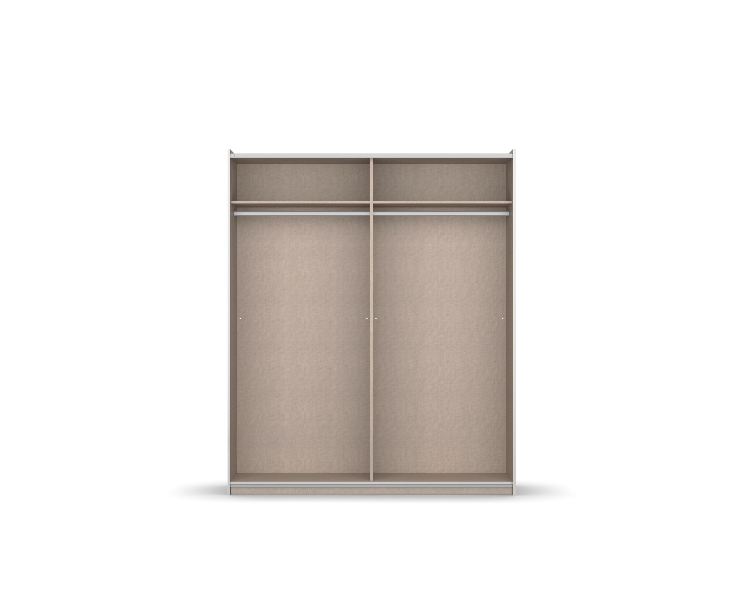 rauch Schwebetürenschrank »Kleiderschrank Schrank Garderobe Schlafzimmerschrank OXFORD«, (in 3 verschiedenen Ausstattungen BASIC/CLASSIC/PREMIUM), mit Griffleisten aus Metall, auch für kleinere Räume MADE IN GERMANY