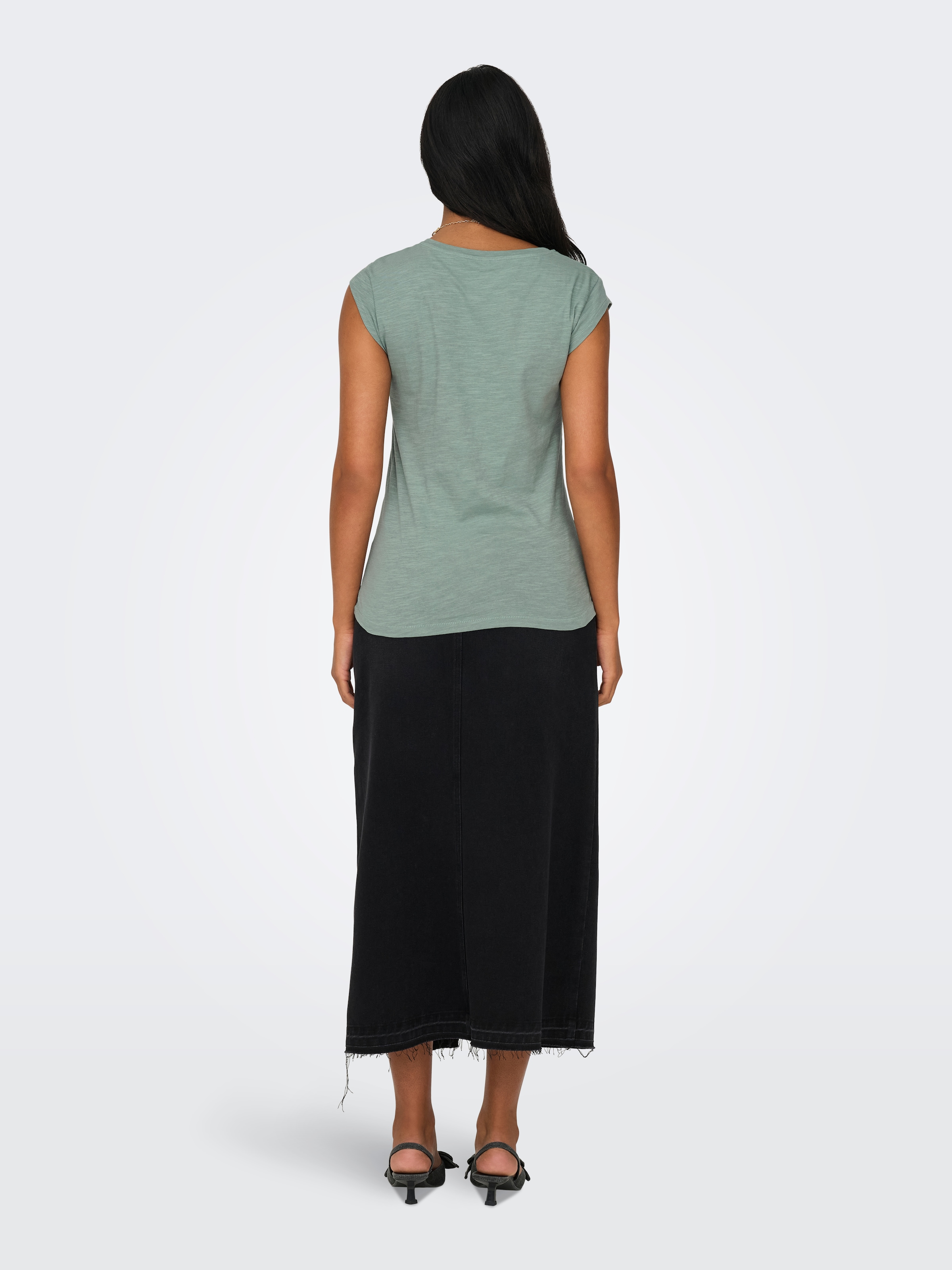 ONLY Kurzarmshirt »ONLBONE S/S FEEL/FEATHERS TOP«