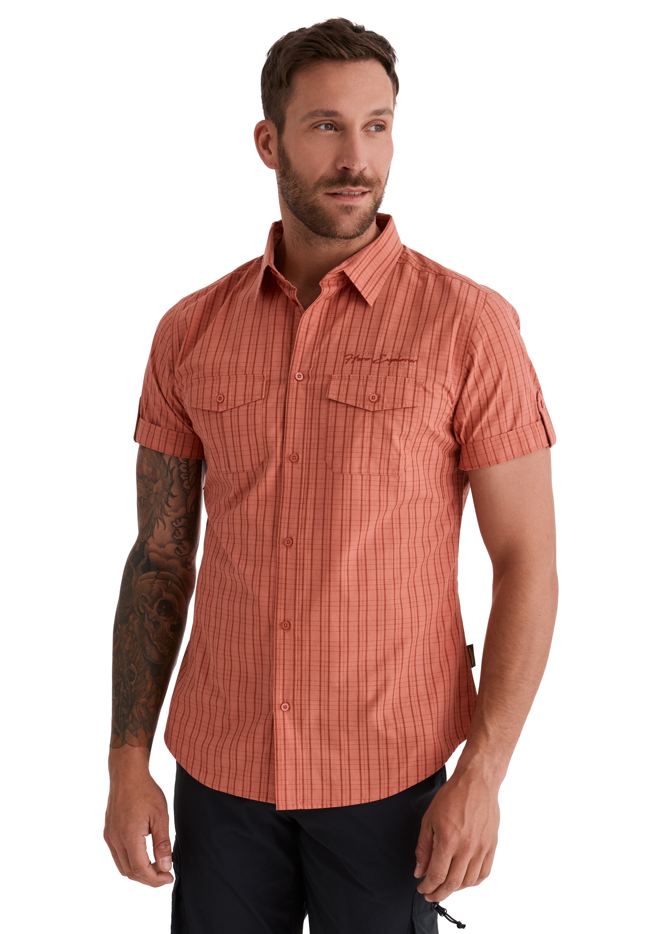 HERO by John Medoox Kurzarmhemd "HECTOR Kurzarm-Hemd" HERO by John Medoox H günstig online kaufen