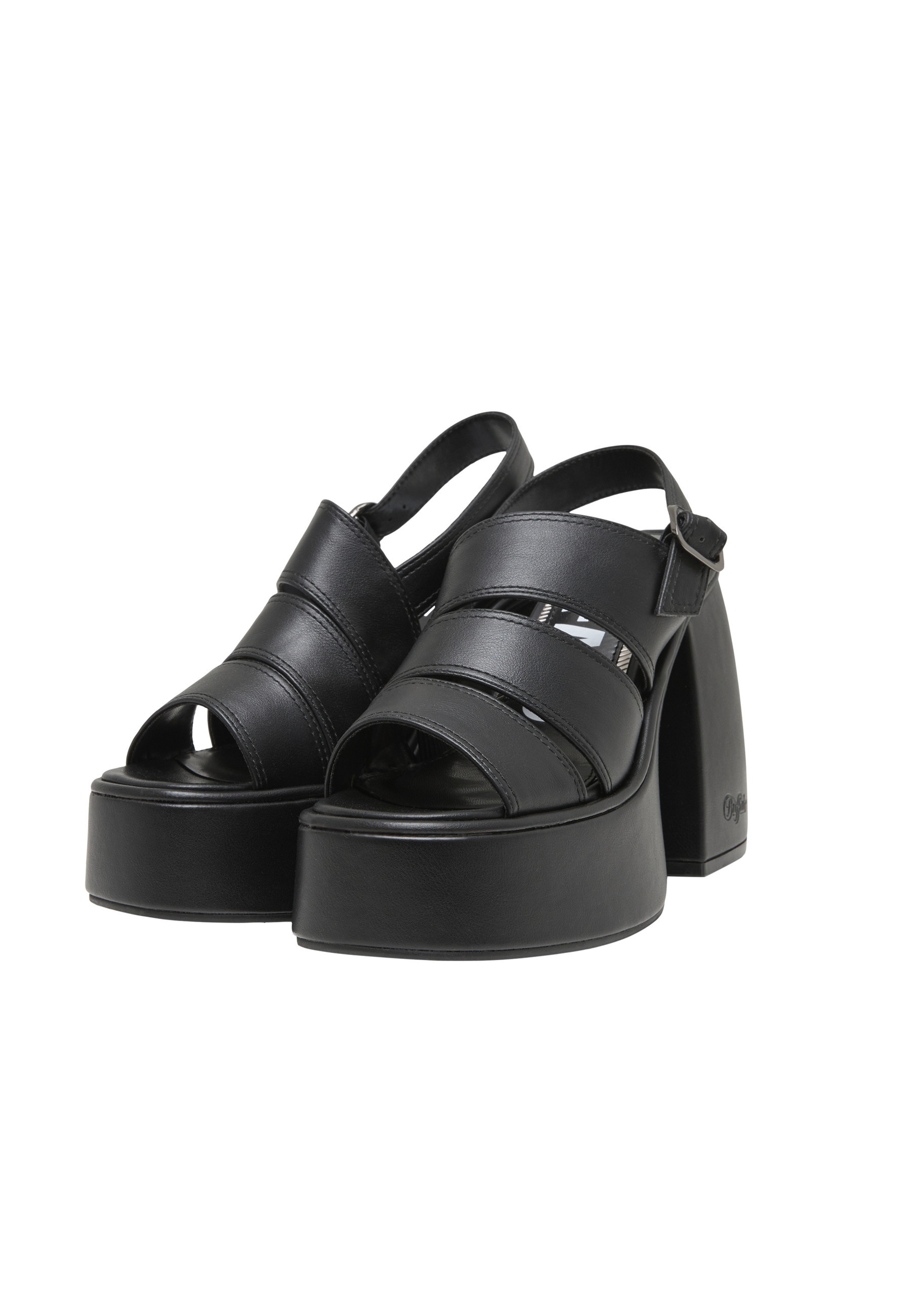 Buffalo High-Heel-Pantolette "Buffalo HEART MULTI STRAP"