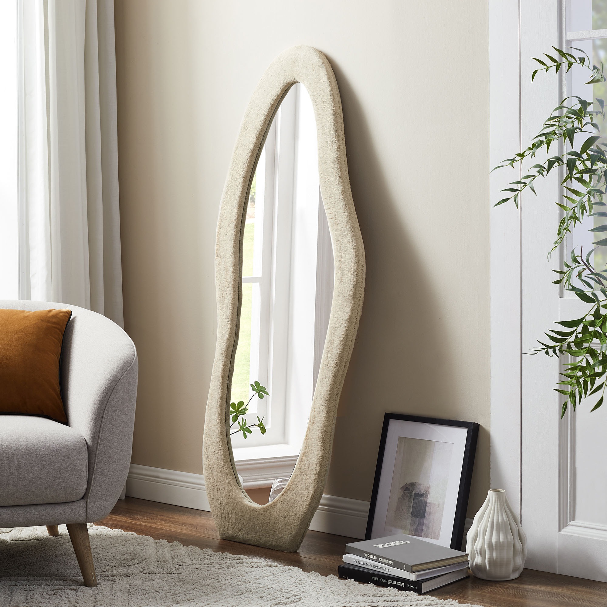 SalesFever Ganzkörperspiegel "Bristol Spiegel, Höhe 160 cm", (1 St.), Welle günstig online kaufen
