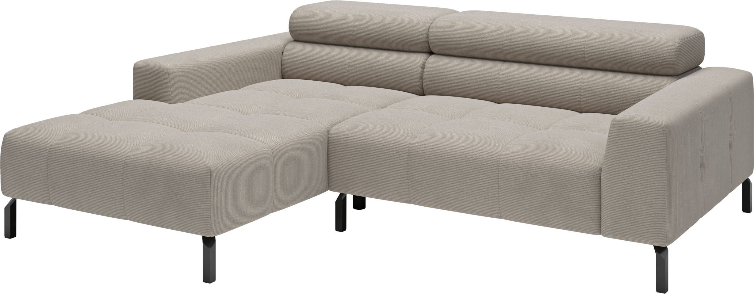 Thumbnail - Home affaire Ecksofa "Ecksofa Claya, L-Form, Kopfteilverstellung, Breite 223 cm" Moderne Steppung, weicher Polsteraufbau...