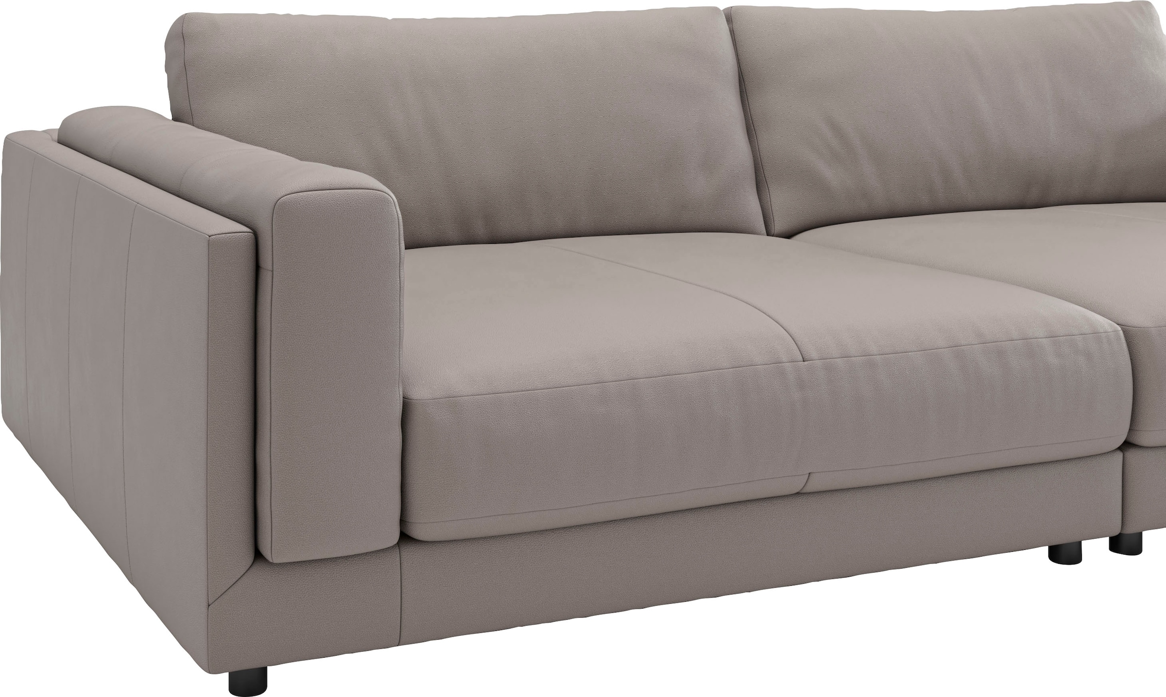 3C Candy Big-Sofa »Karalis mit extra großer Sitztiefe, elegantes Mega Sofa zum Relaxen,«, auch in Cord- oder Leder-Bezug, lose Kissen, loungige Bequemlichkeit