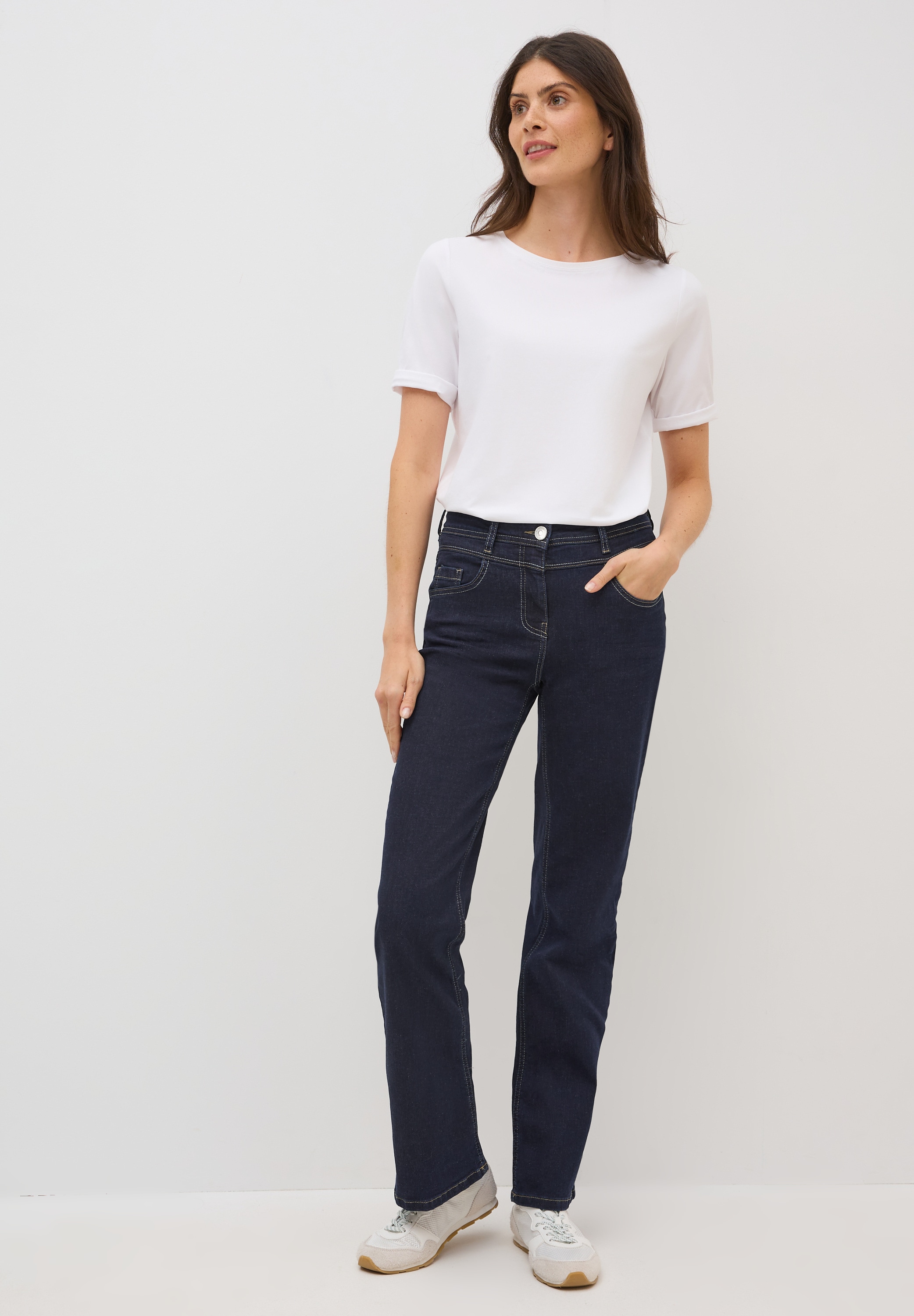 Cecil Slim-fit-Jeans, High Waist