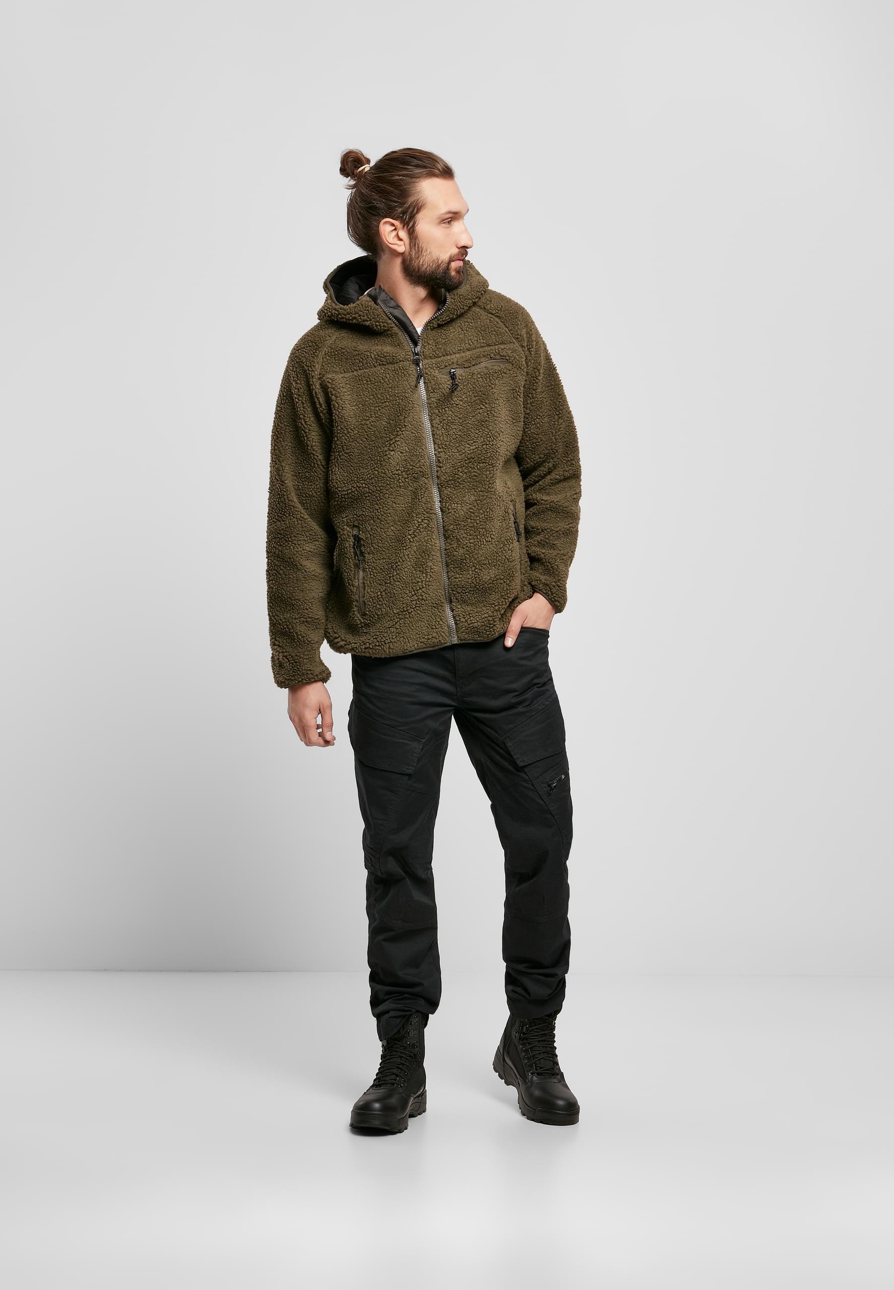 Brandit Anorak »Brandit Herren Teddyfleece Worker Jacket«, (1 St.), mit Kapuze