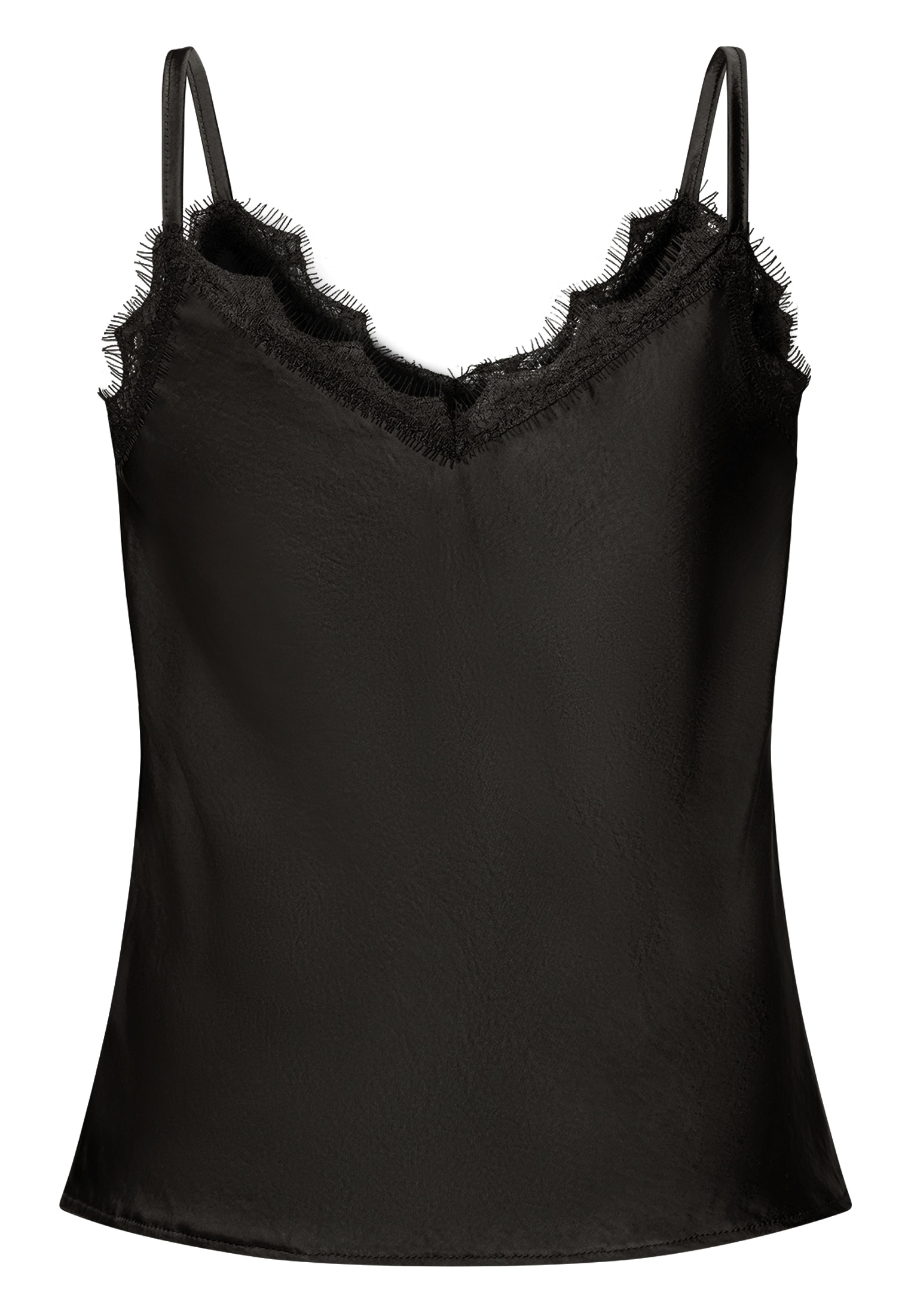 Zero T-Shirt »Damen mit Spitze« 1 tlg. Plain/ohne Details