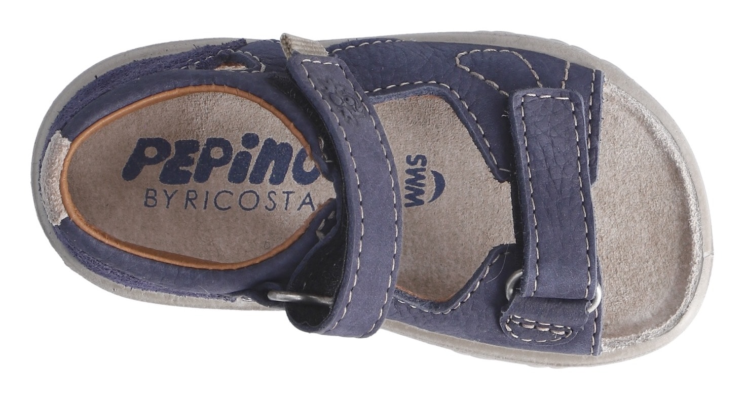 PEPINO by RICOSTA Lauflernschuh »Claas WMS: mittel«, Sandale mit Klett, WMS-System, Leder, Größenschablone zum Download