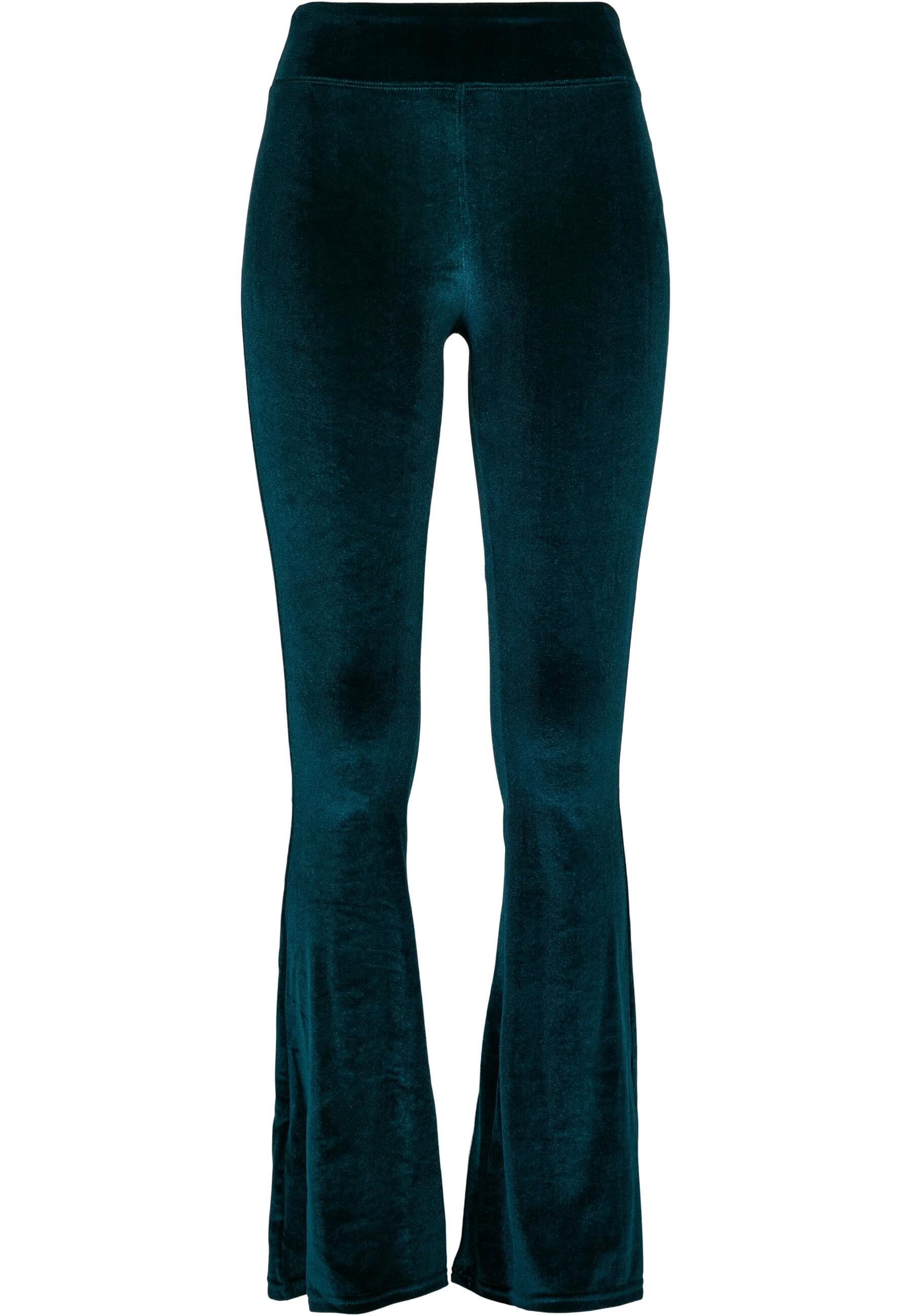 URBAN CLASSICS Leggings »Urban Classics Damen Ladies High Waist Velvet Boot Cut Leggings«, (1 tlg.)