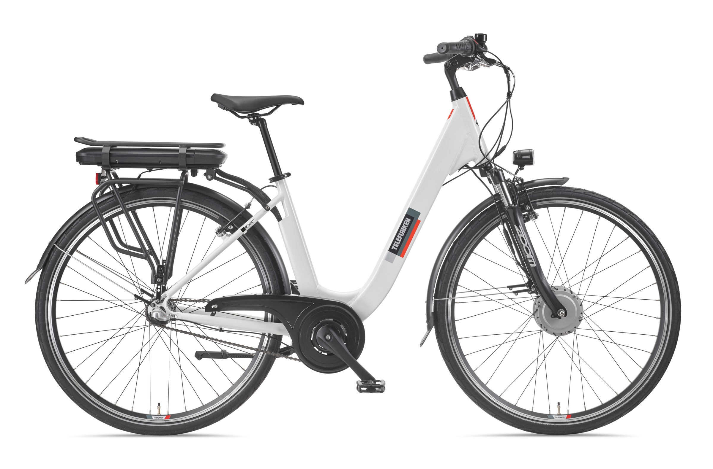 Telefunken "Multitalent RC836" 3 Gang Shimano Shimano Nexus Schaltwerk Nabenschaltung Frontmotor 250 W tiefer Einstieg, 28 Zoll, Pedelec, Elektrofahrrad für Damen u. Herren