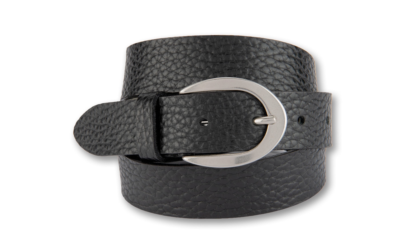 BERND GÖTZ Ledergürtel "Ledergürtel mit silberner Schließe" günstig online kaufen