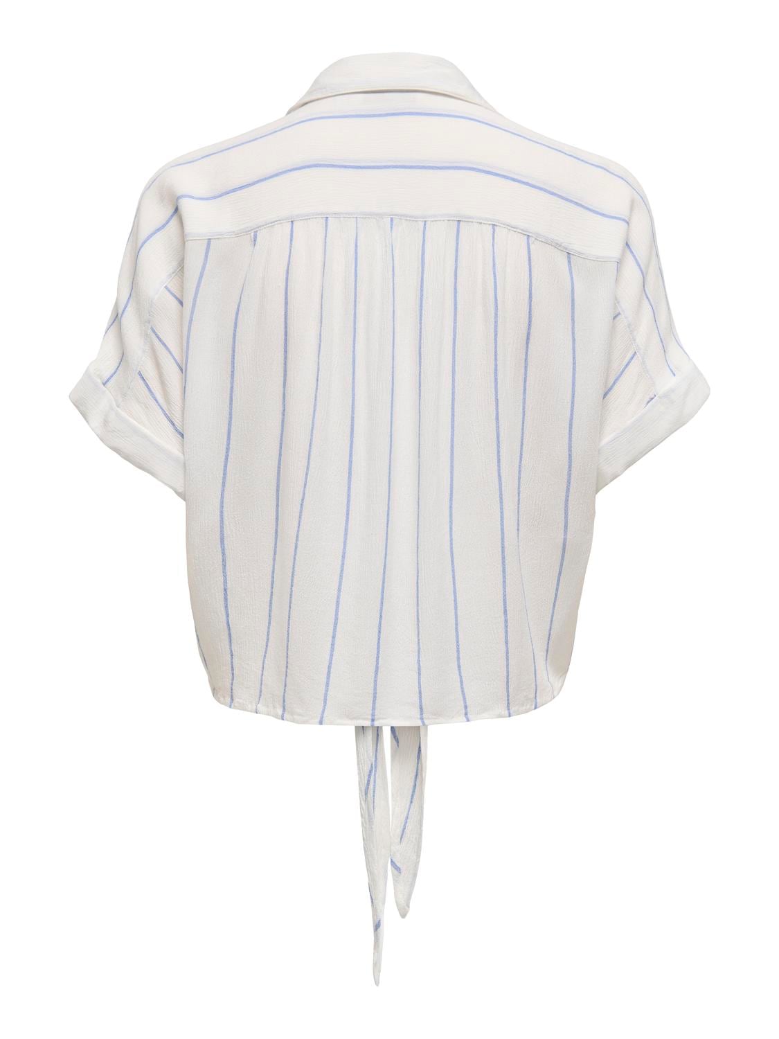 ONLY Kurzarmbluse »ONLPAULA LIFE S/S TIE SHIRT WVN NOOS« Viskose, regular fit