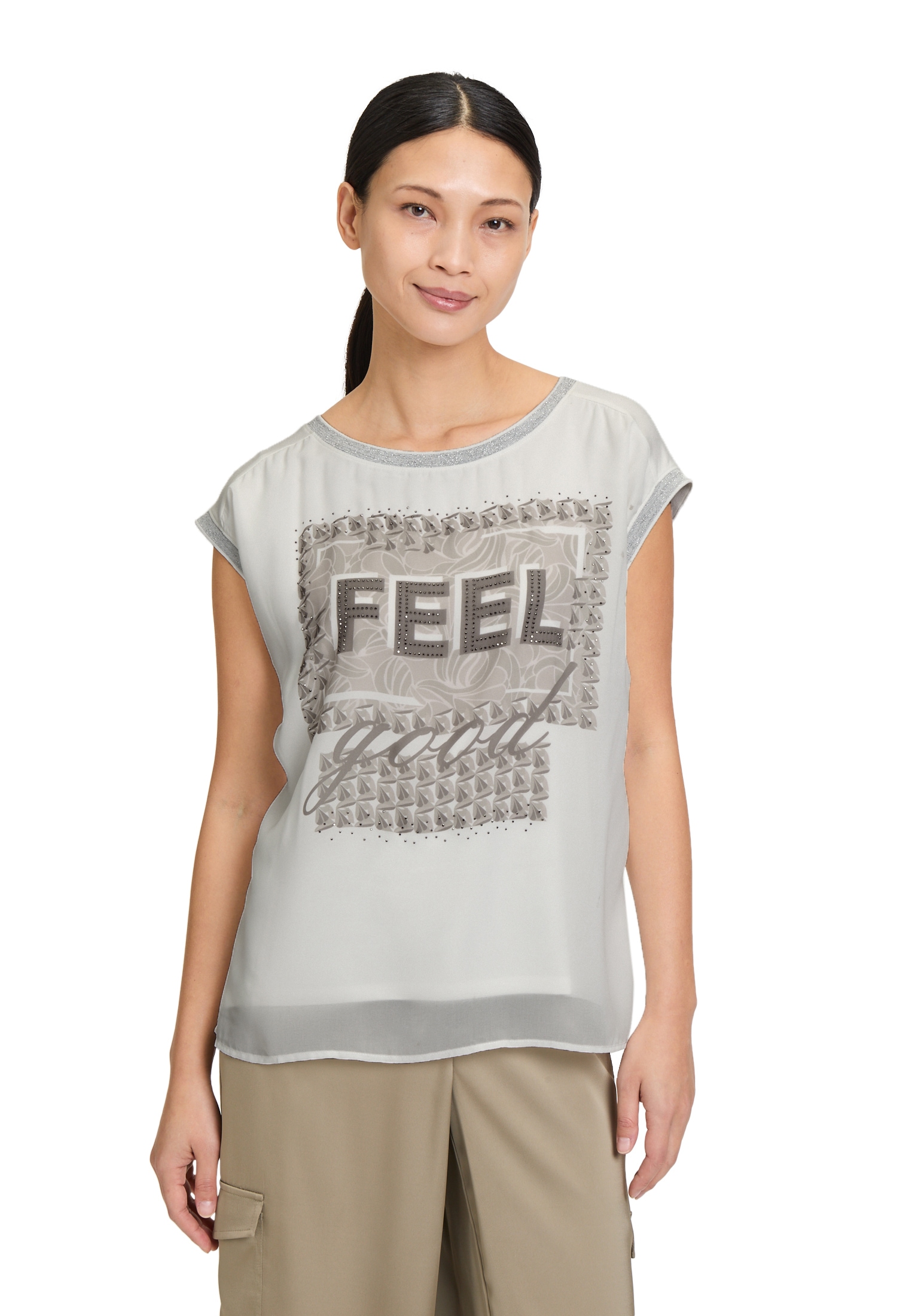 Betty Barclay Kurzarmshirt "Betty Barclay Damen Blusenshirt mit Aufdruck", günstig online kaufen