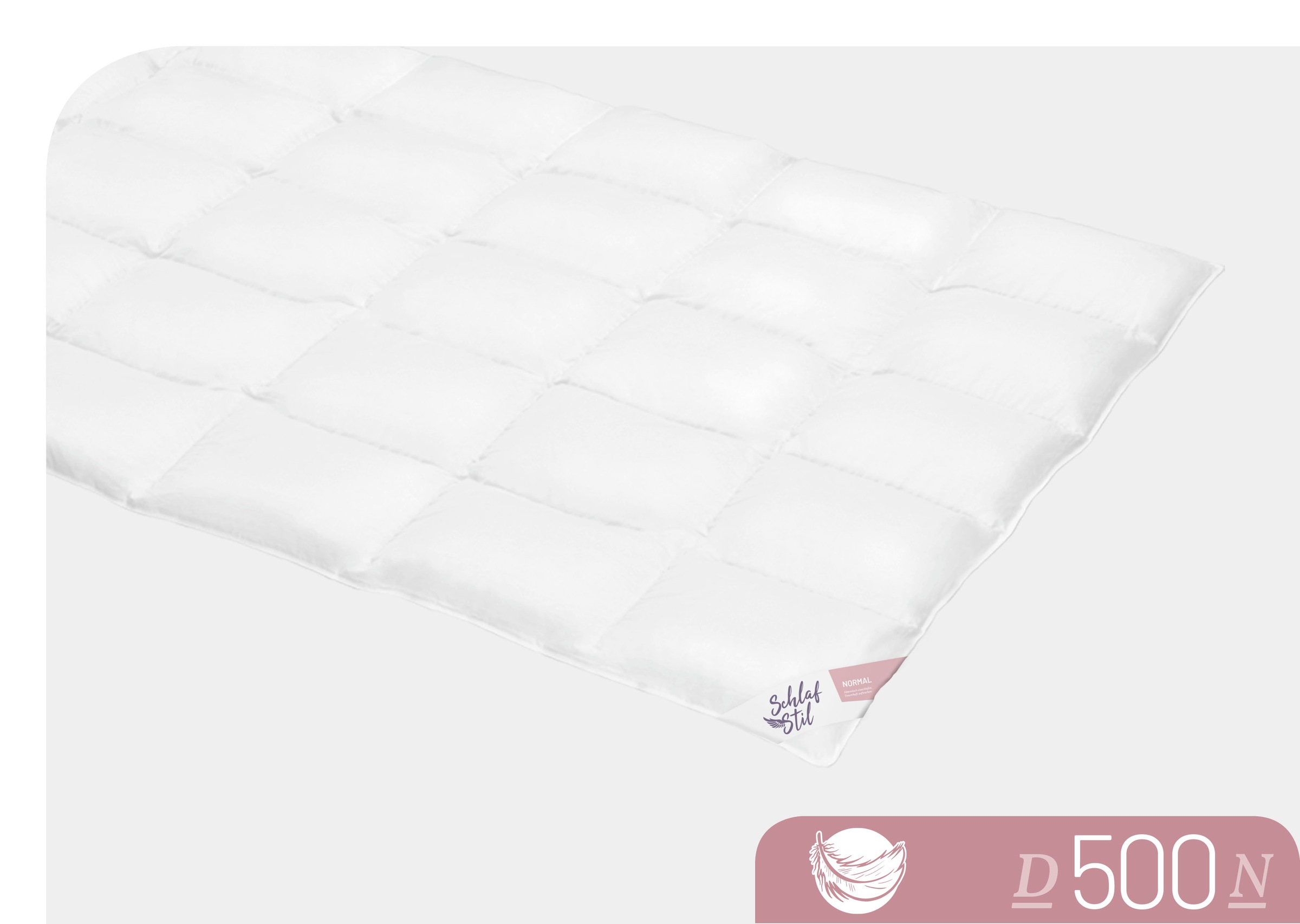 Thumbnail - Schlafstil Gänsedaunenbettdecke "D500" 4-Jahreszeiten Füllung 90% Gänsedaunen, Klasse I, Downpass zertifiziert 1 Stk. tl...