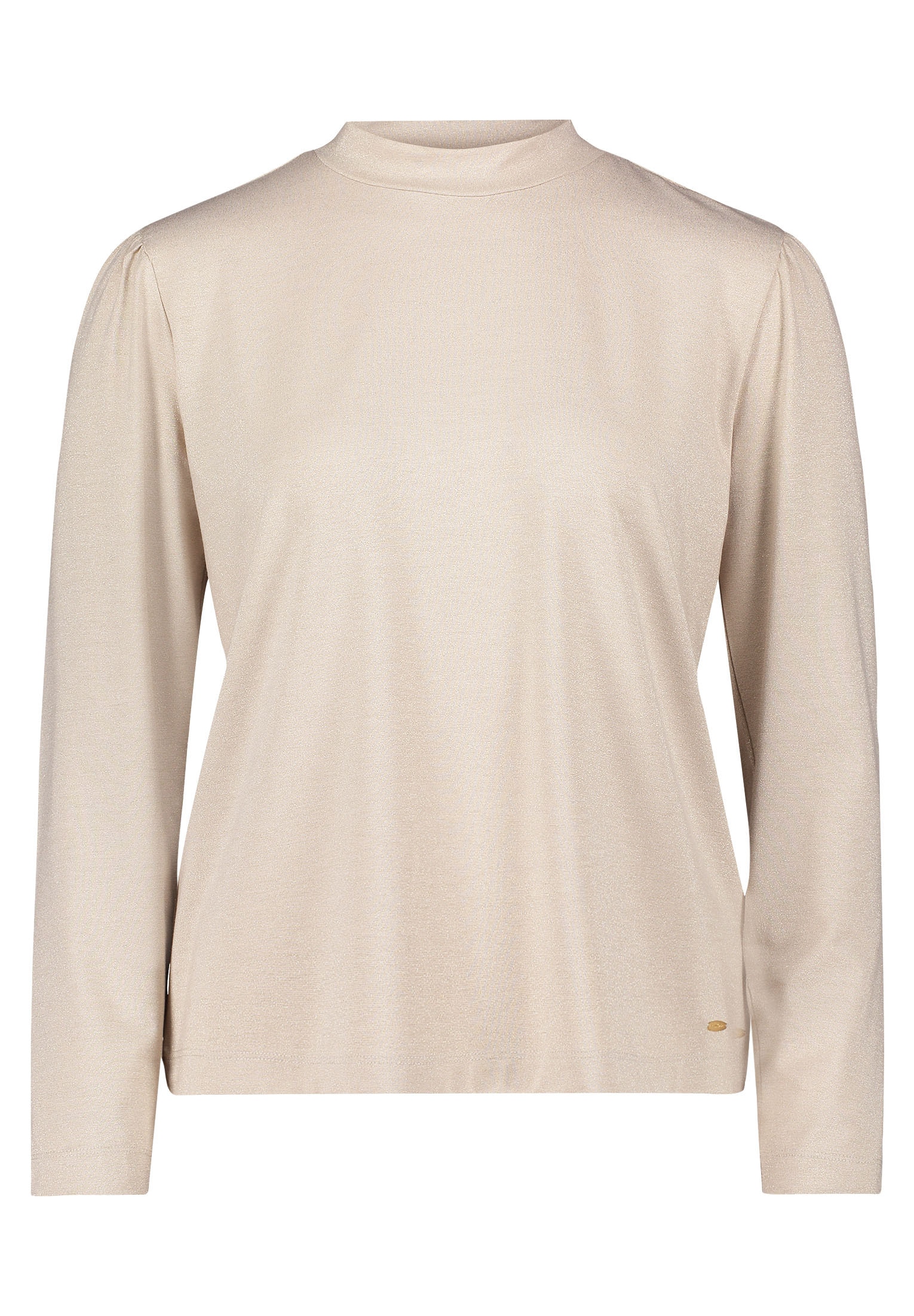 Betty&Co Kurzarmshirt »Betty & Co Rollkragenshirt mit Lurexfaden«, (1 tlg.), Glitzer