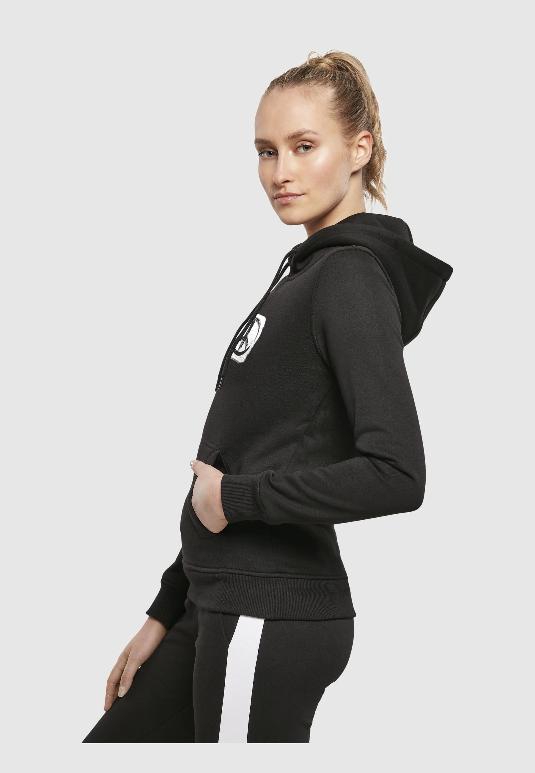 Merchcode Kapuzenpullover »Merchcode Ladies Peace - Double Peace Black Hoody«, (1 tlg.)