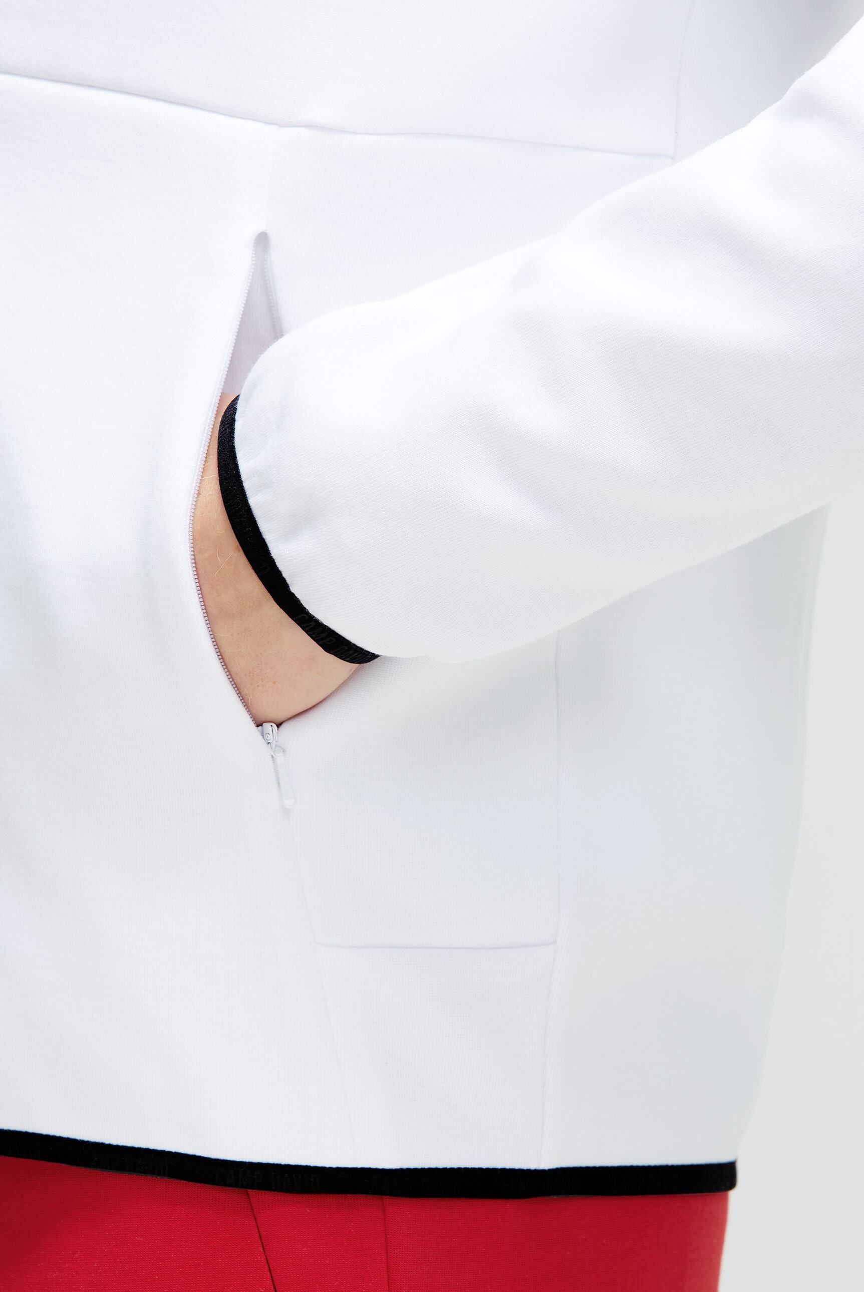 CAMP DAVID Kapuzensweatjacke , mit elastischen Saumabschlüssen
