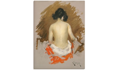 Leinwandbild »Akt, um 1901«, Erotische Bilder, (1 St.), auf Keilrahmen gespannt