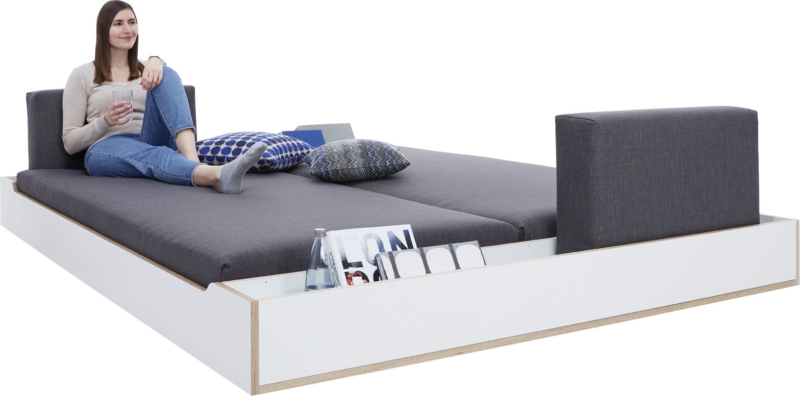 Müller SMALL LIVING Futonbett "MAUDE Bett", Überlänge 210 cm