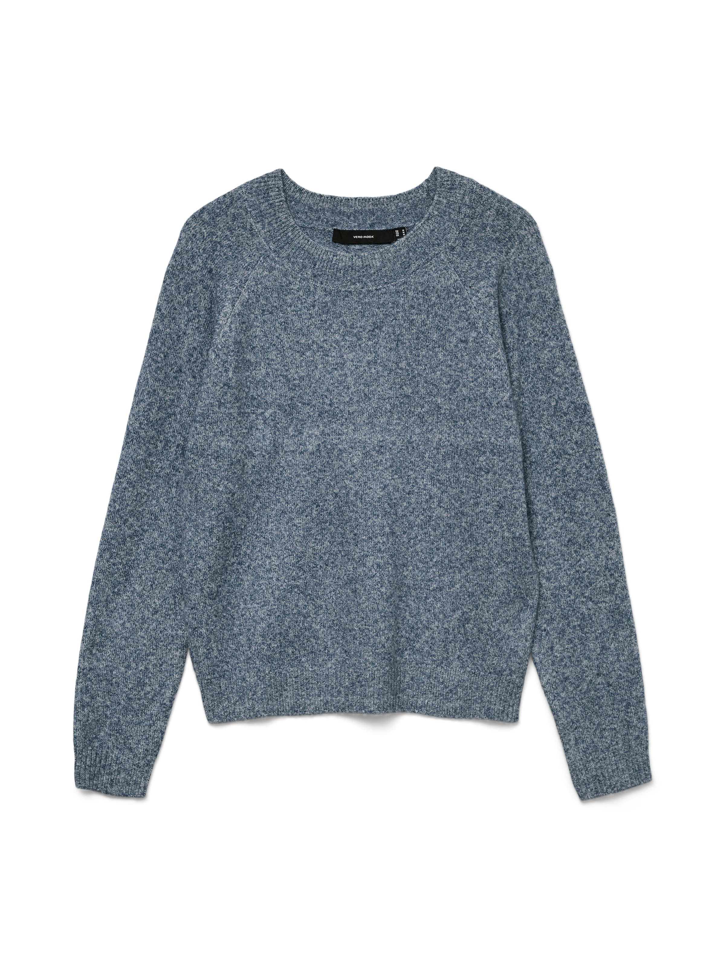 Vero Moda Rundhalspullover »VMDOFFY LS O-NECK BLOUSE GA NOOS« Materialmix, regular fit