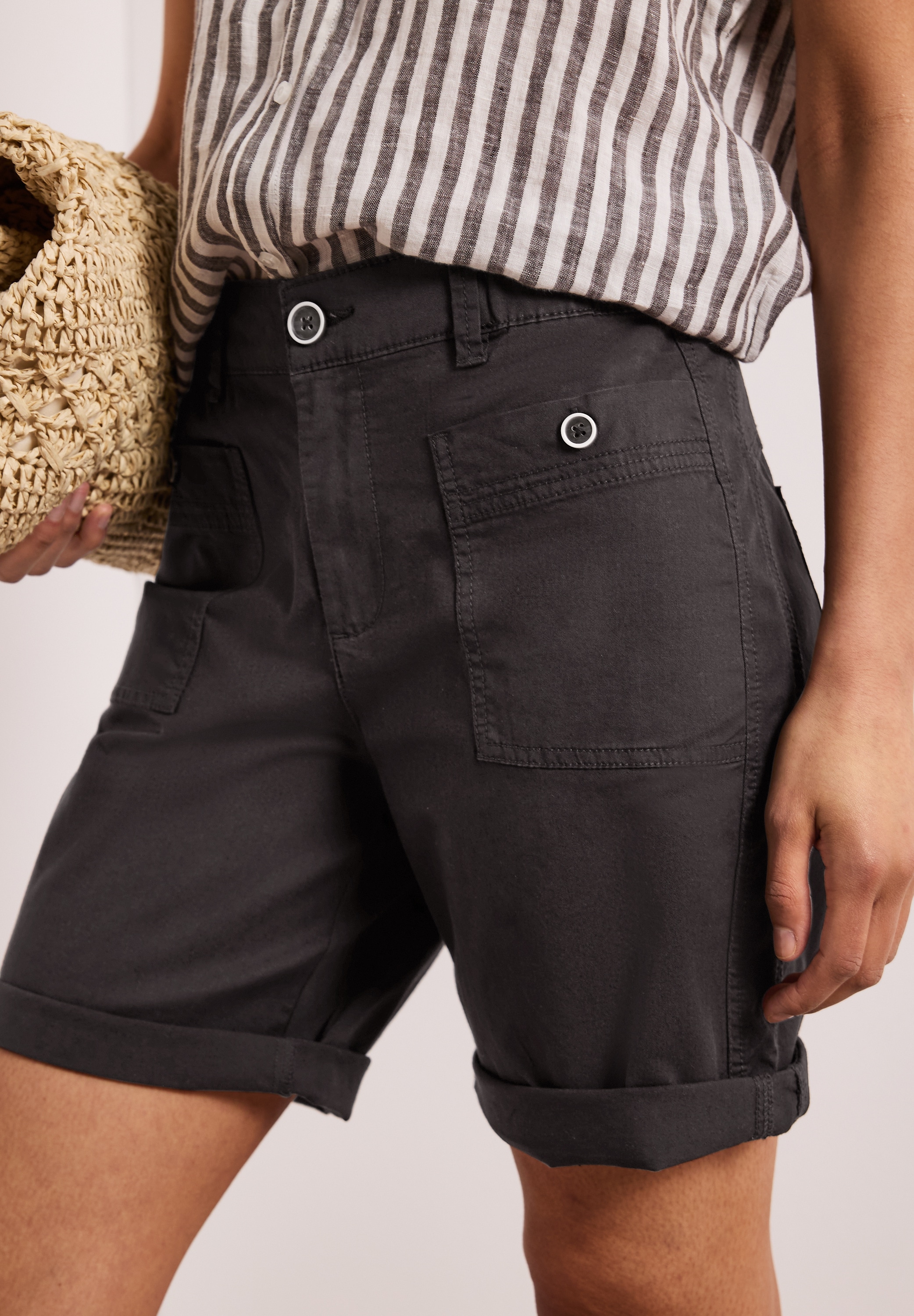 STREET ONE Bermudas »Style Yulius«  Sommershorts mit Turn-Up
