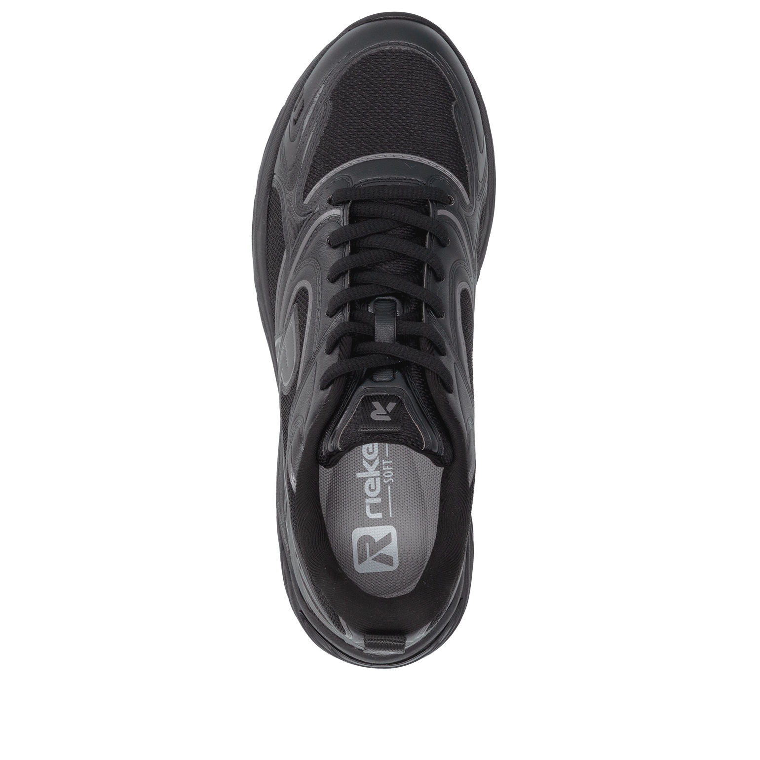 RIEKER Sport Keilsneaker  Plateau, Freizeitschuh, Halbschuh mit Kontrastbesätzen