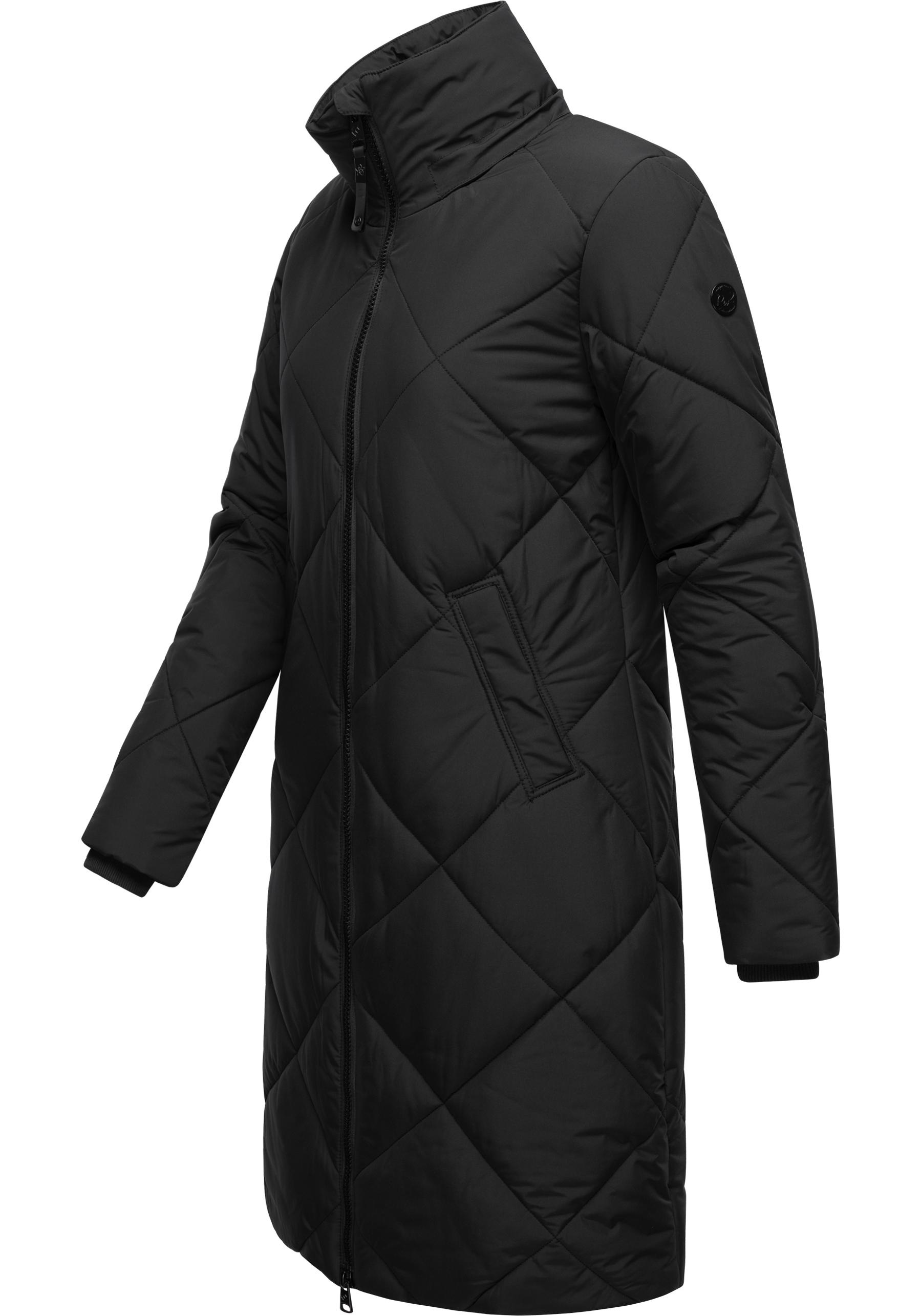 Ragwear Steppmantel »Rebela«, stylischer Winterparka mit abnehmbarer Kapuze