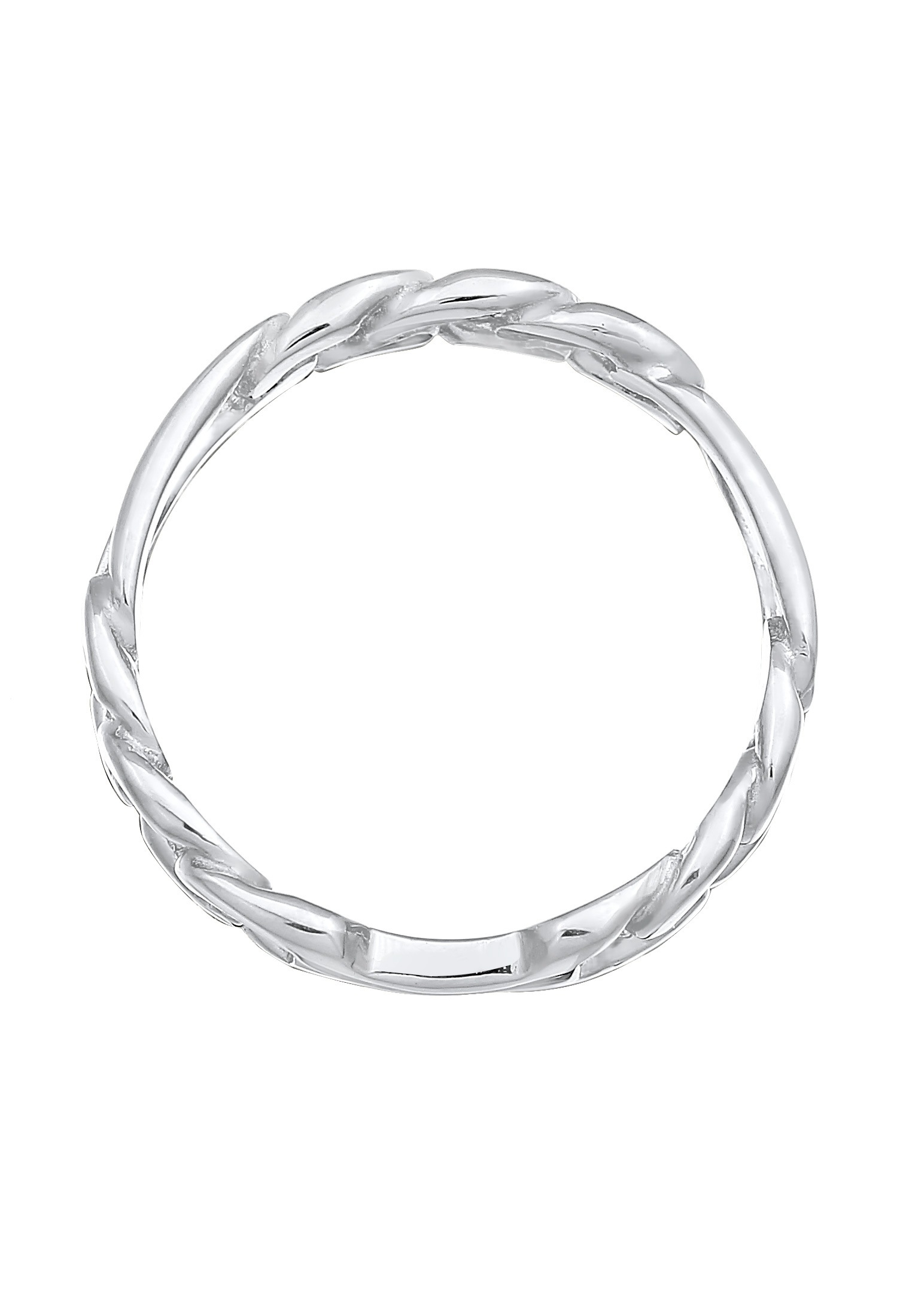 Elli Fingerring »Bandring Figaro Panzer Glieder Chunky 925 Silber«