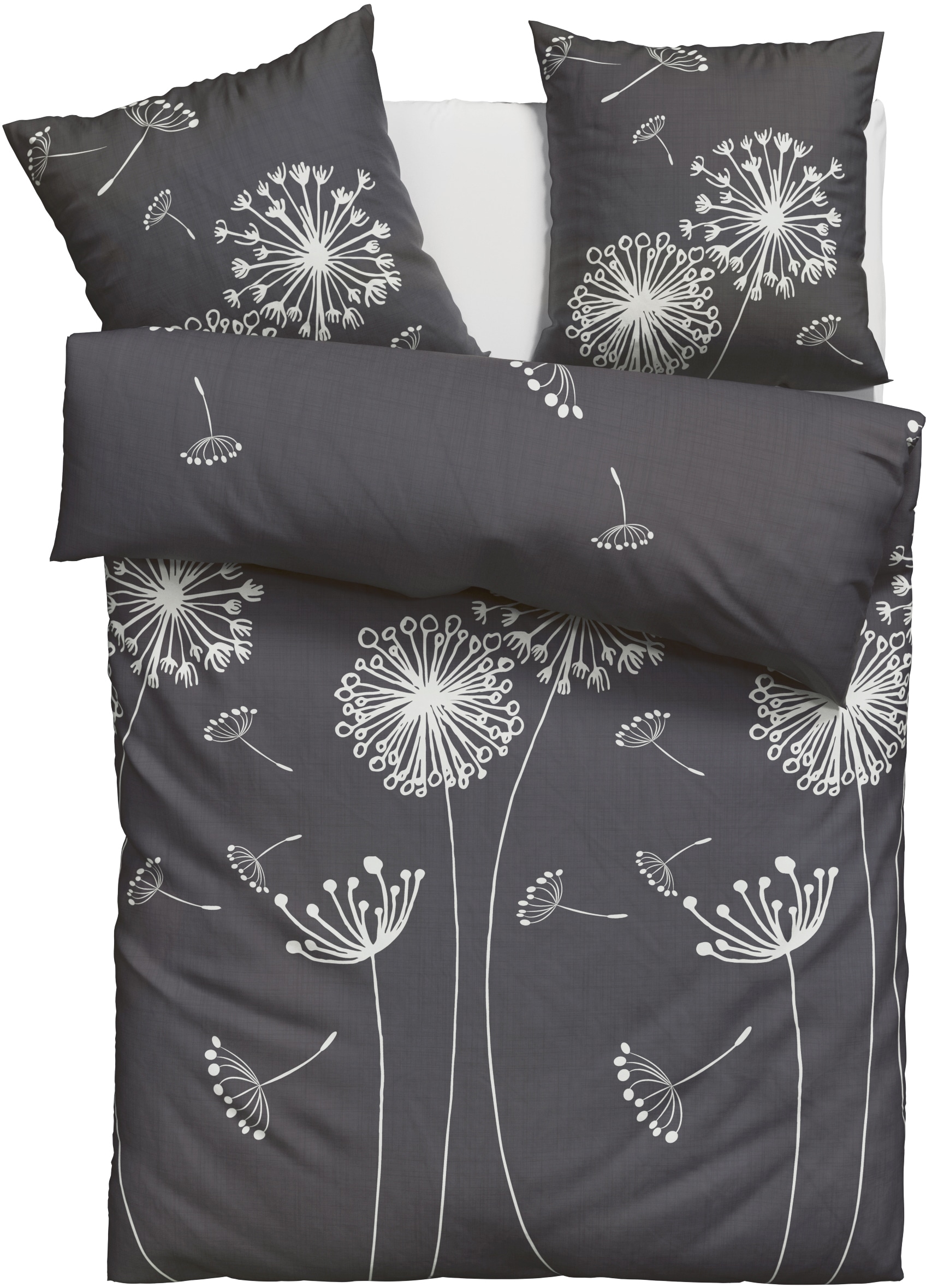 OTTO home "SOUCY in vier Qualitäten erhältlich, Leinenstruktur" 2 100% Baumwolle, auch PREMIUM Qualitäten Renforcé-Tencel & Satin TC300