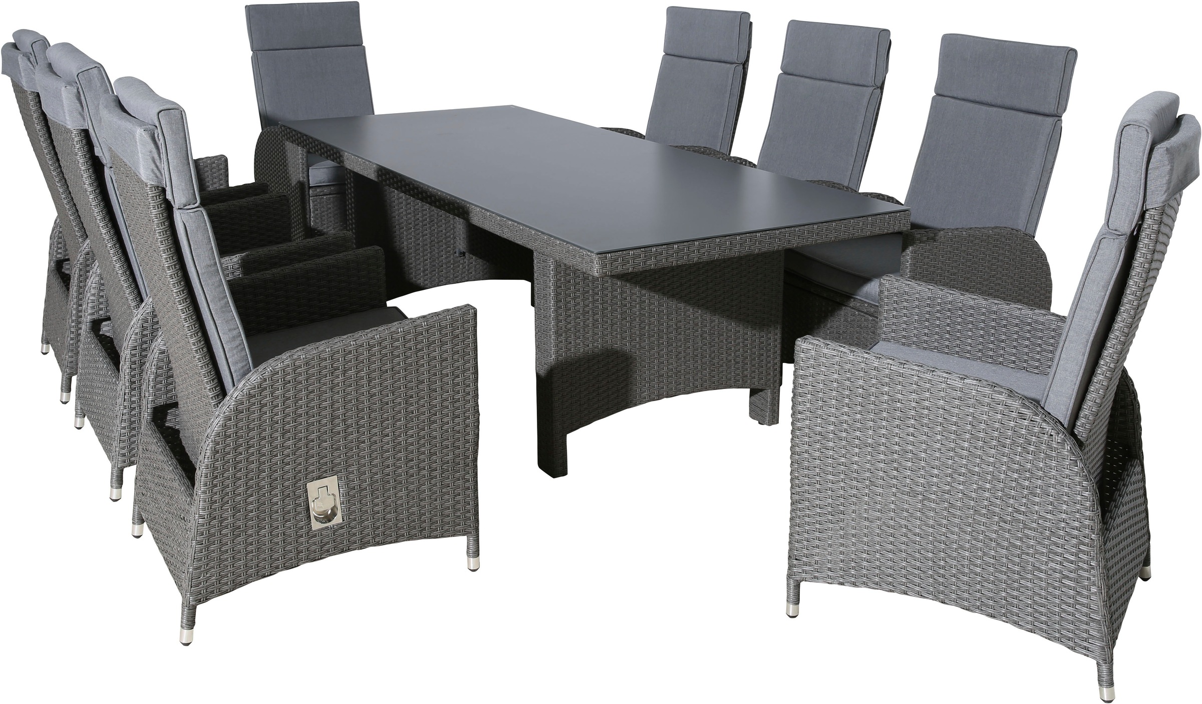 KONIFERA Garten-Essgruppe ""Newcastle"" Set, 8 Sessel, Rückenlehne verstell günstig online kaufen