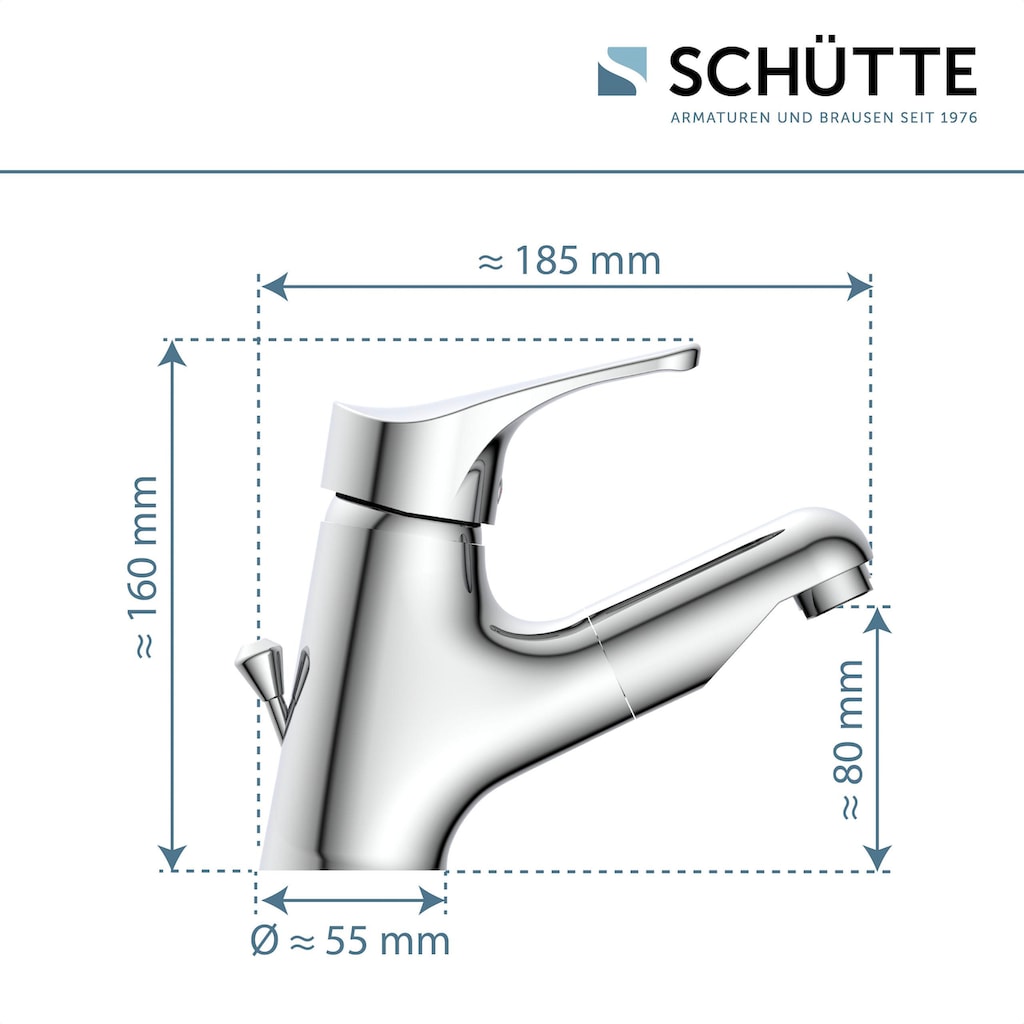 Schütte Waschtischarmatur »Attica«, (Set)