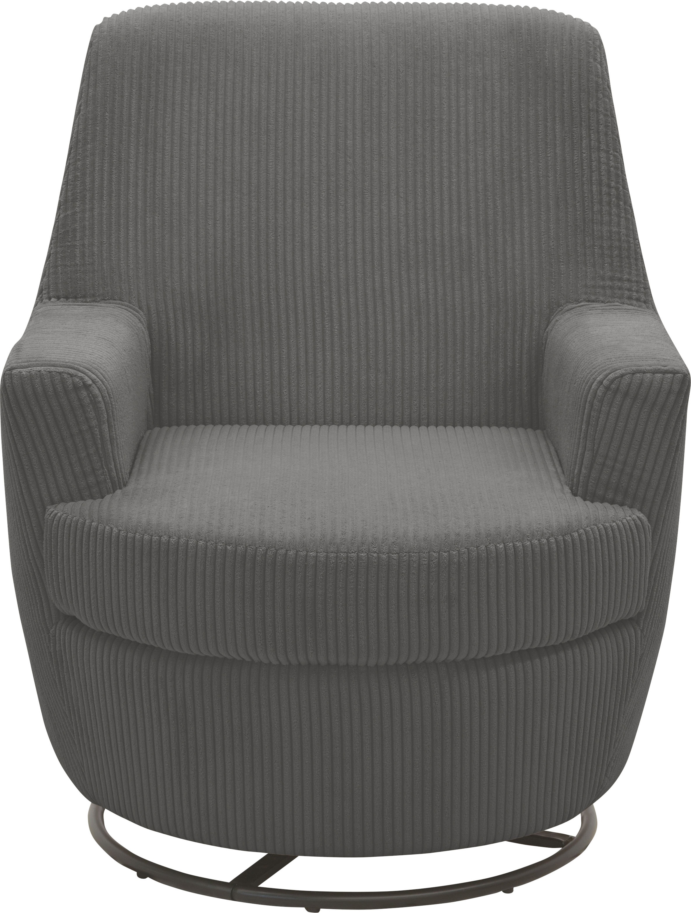 INOSIGN Drehsessel »HETTY, Drehsessel mit Wippfunktion, Lese-Sessel in Cord und Microfaser«, (1 St.), mit Federkern, auch im Set mit passendem Hocker