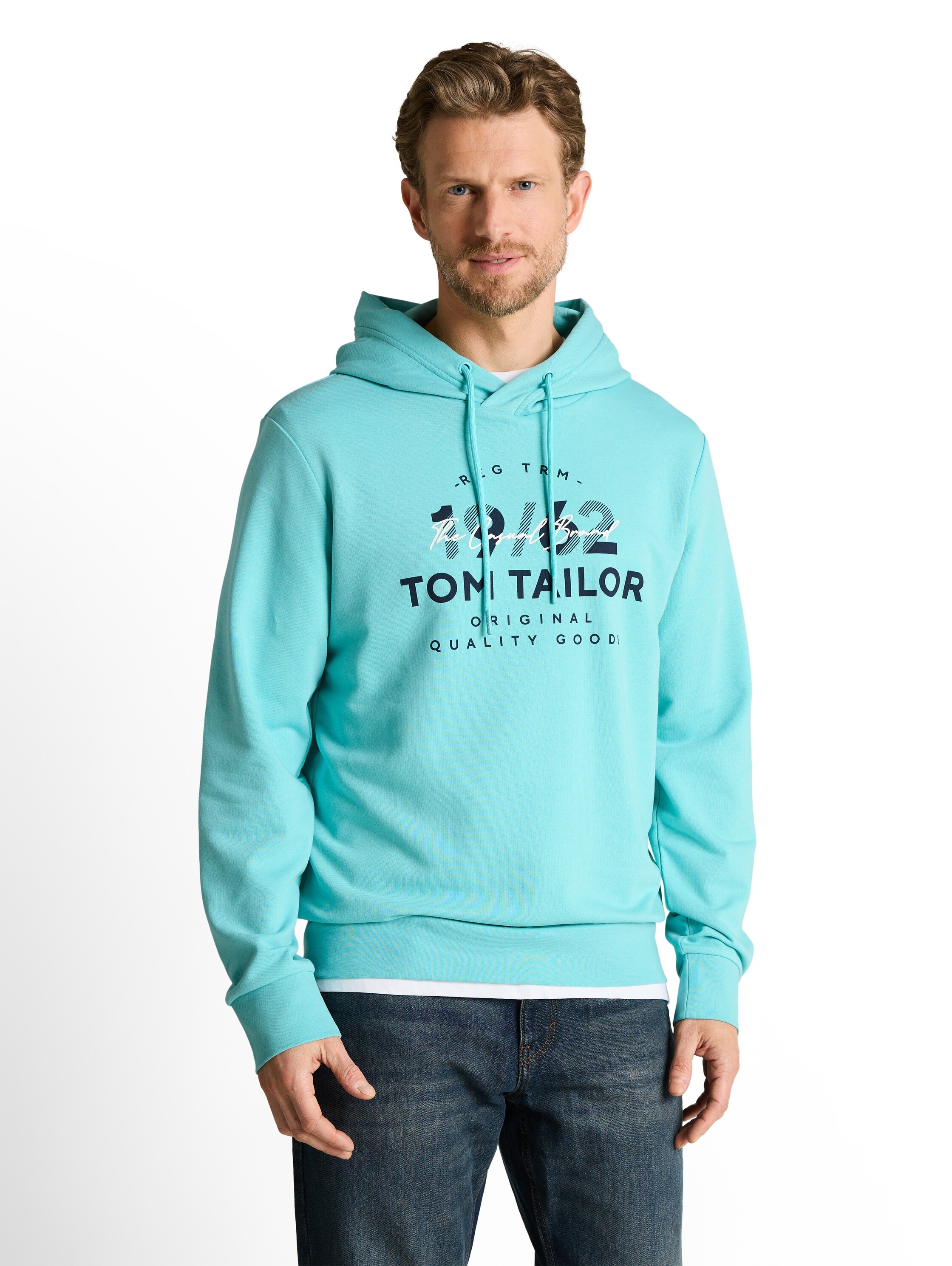 TOM TAILOR Kapuzensweatshirt , mit Frontprint

