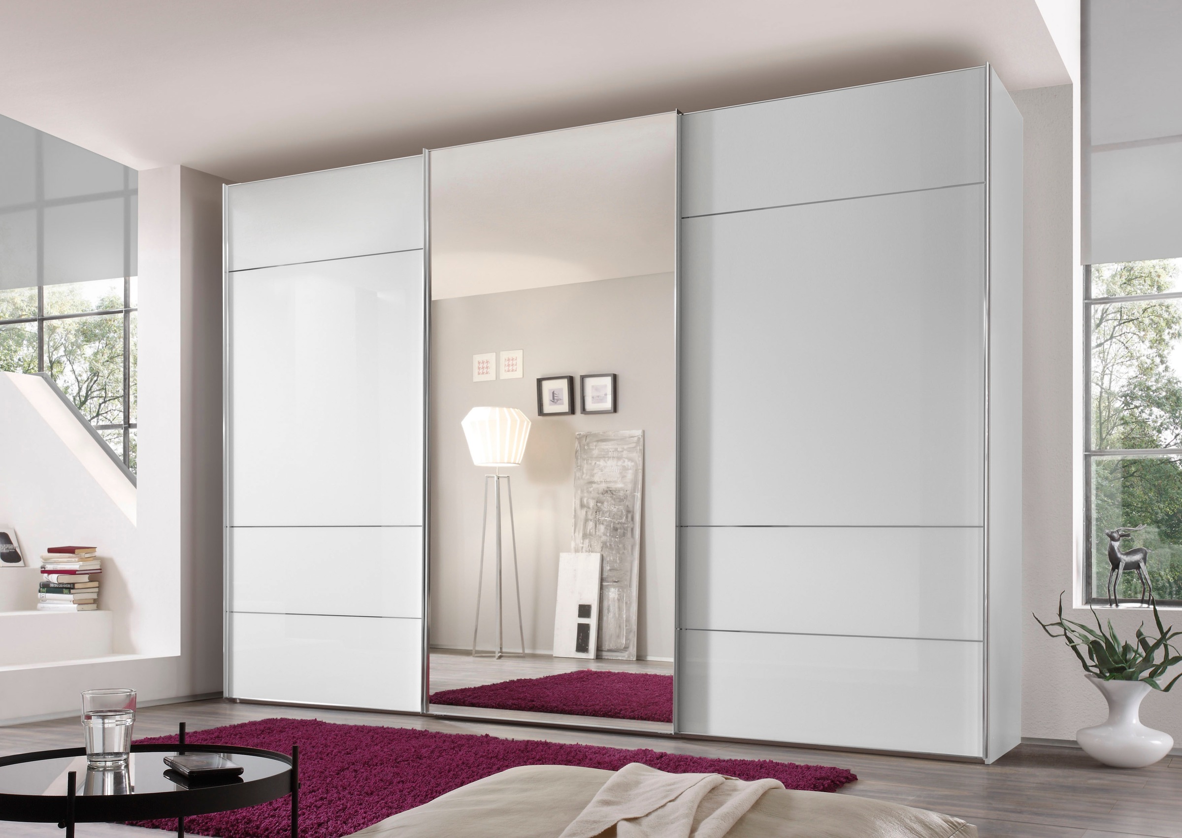 STAUD Schwebetürenschrank "Sonate Lucca mit Spiegel, Made in Germany", Mit günstig online kaufen